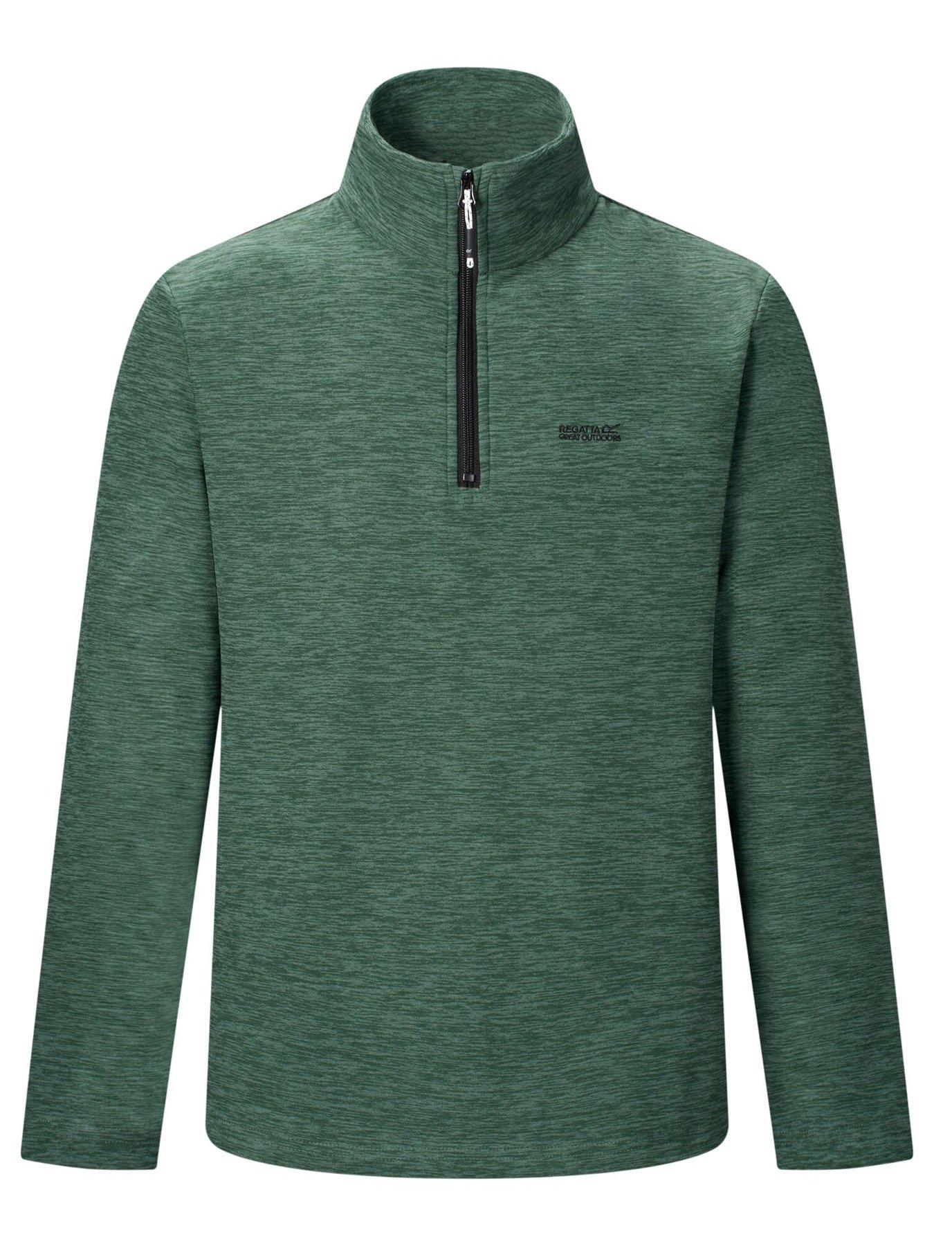 Image 5 of 5 of Regatta Mens Thompson Marl Fleece -dark Forest Green