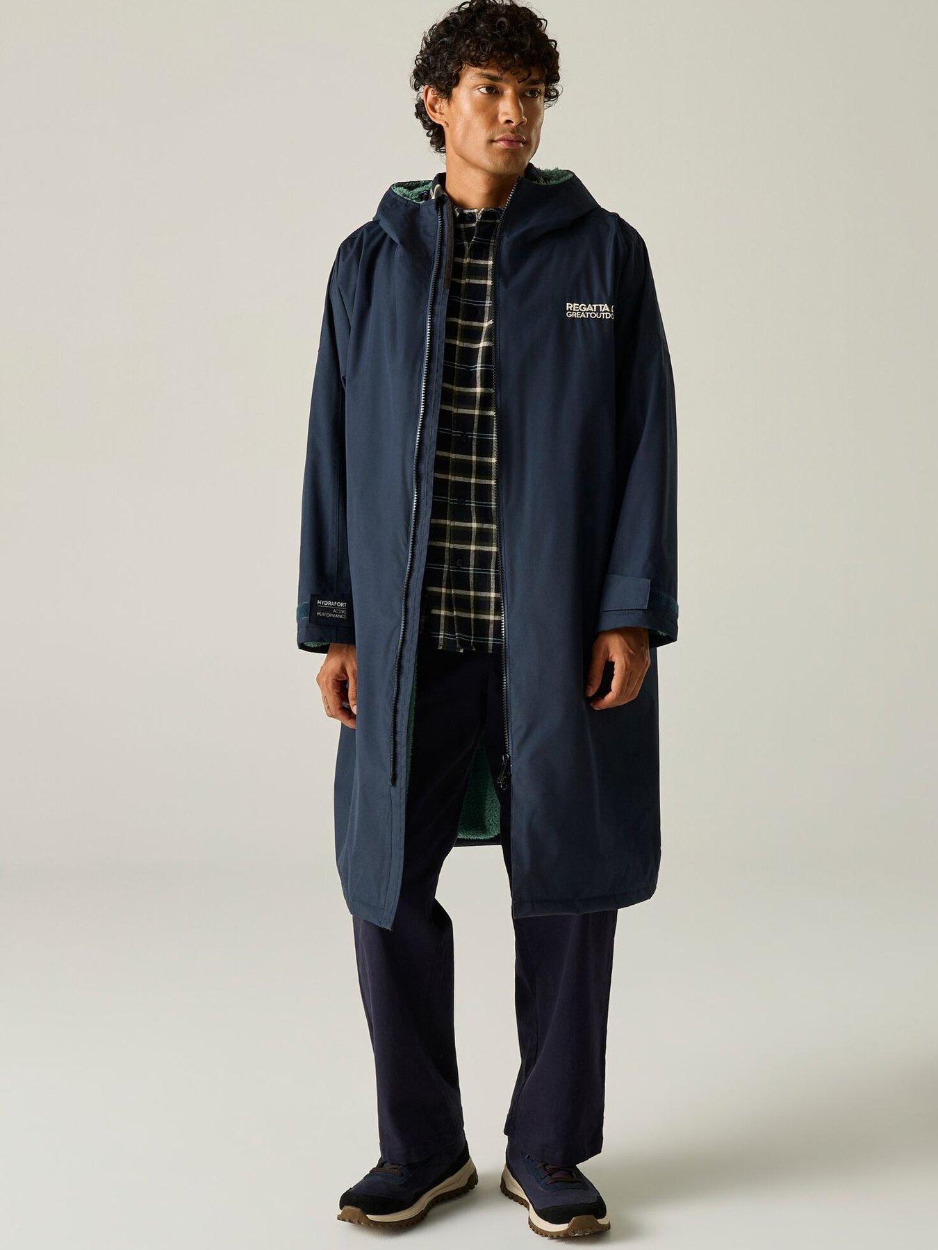 Regatta Mens Adult Waterproof Changing Robe Robes -navy/ivy Moss