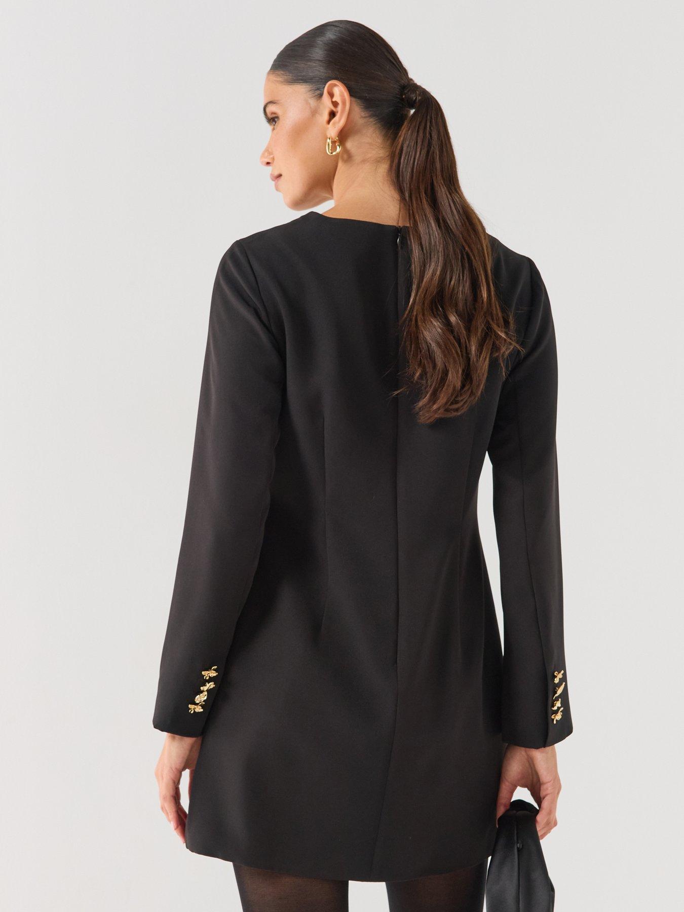 Image 2 of 6 of Vero Moda Sandy Gold Button Mini Dress