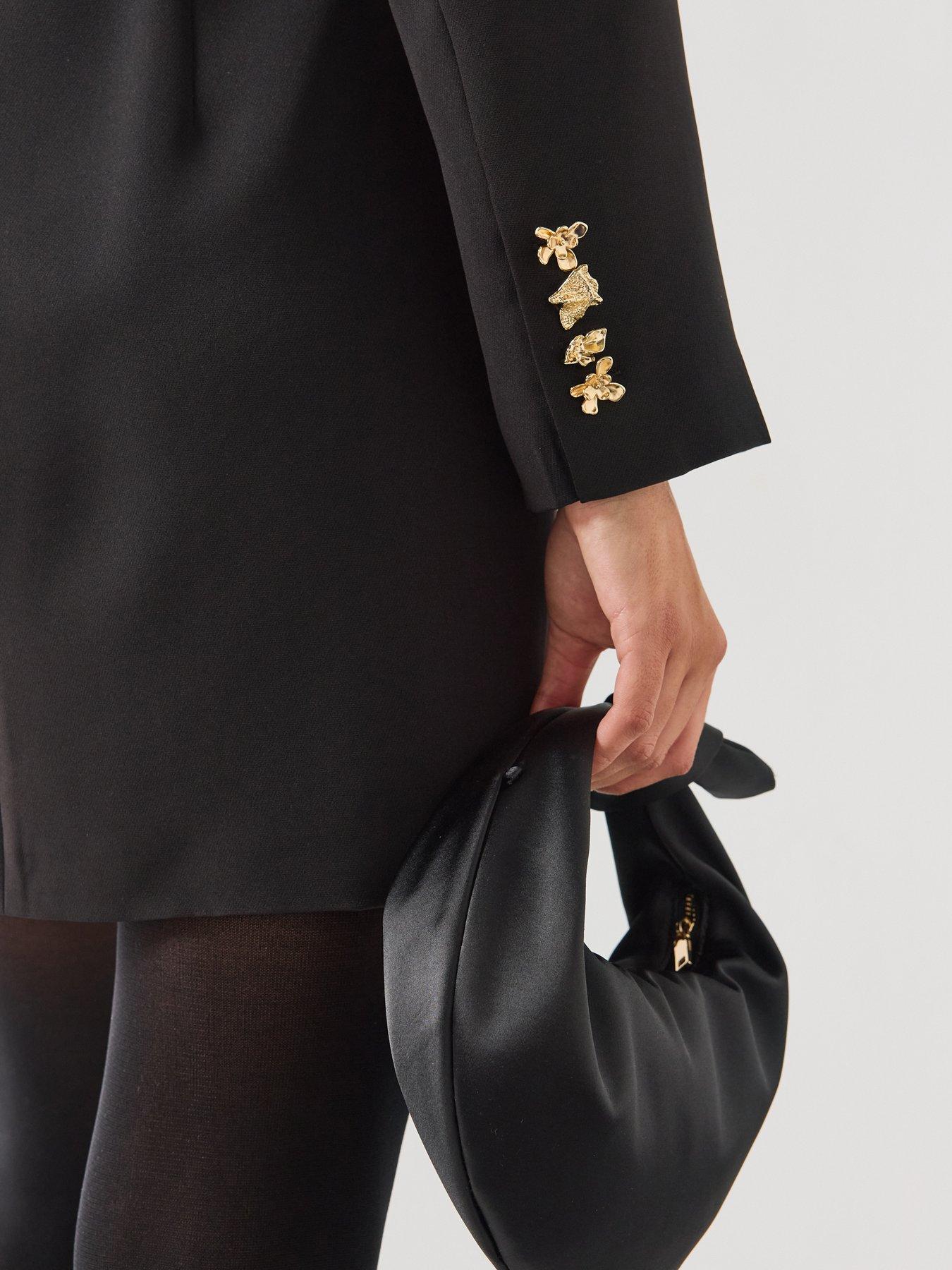Image 4 of 6 of Vero Moda Sandy Gold Button Mini Dress
