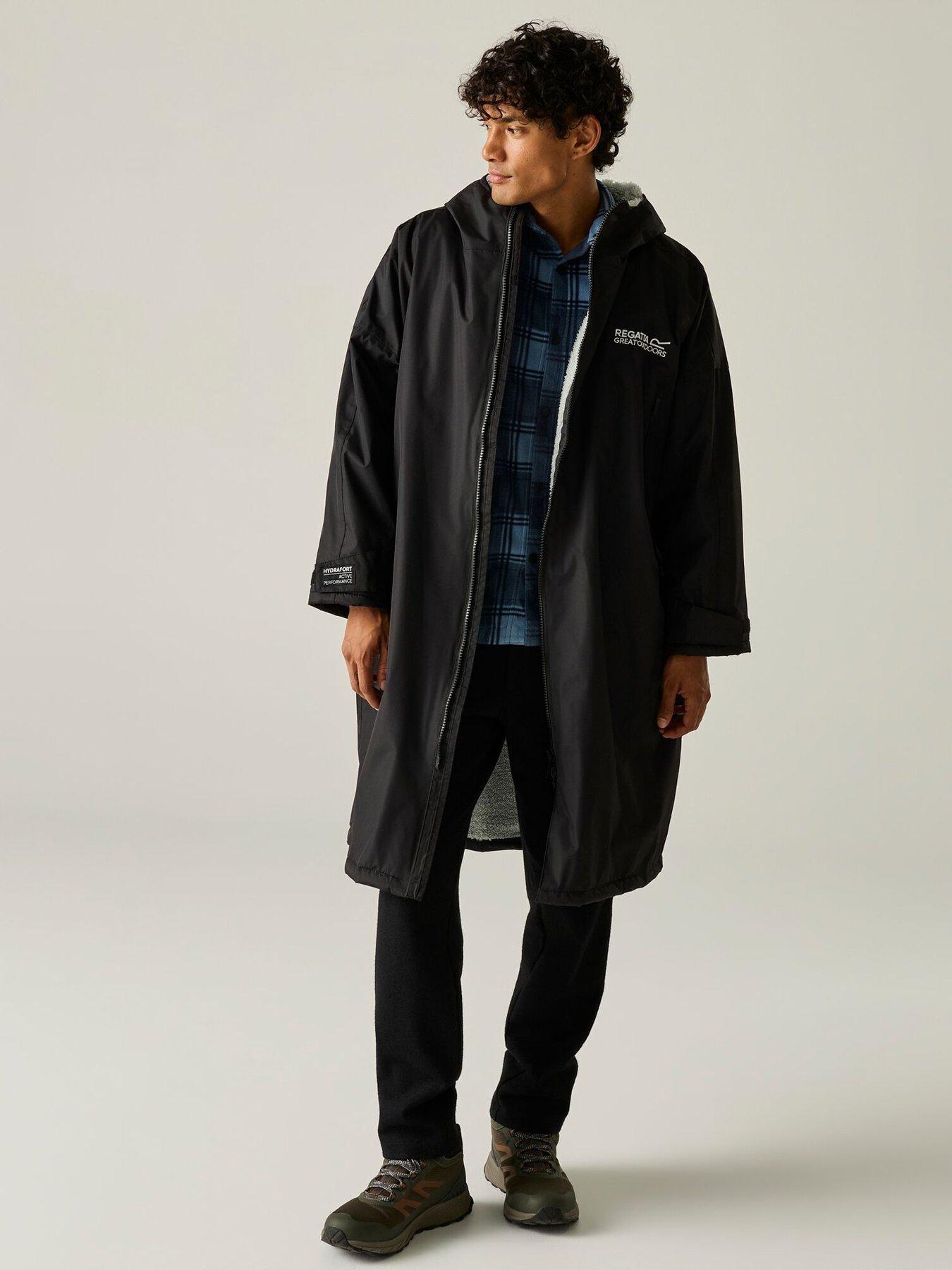 Image 1 of 7 of Regatta Mens Adult Waterproof Changing Robe Robes -black