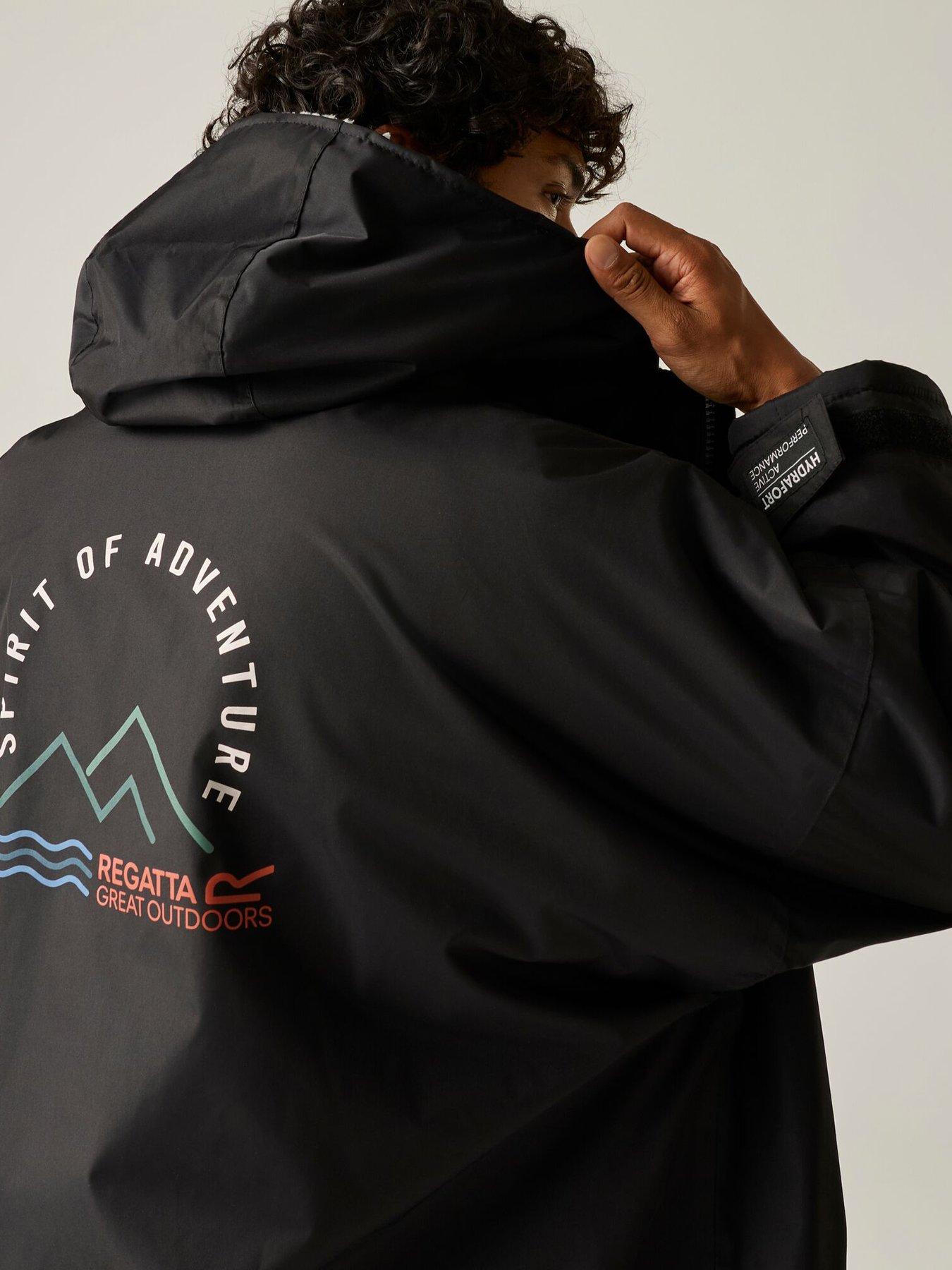 Image 6 of 7 of Regatta Mens Adult Waterproof Changing Robe Robes -black