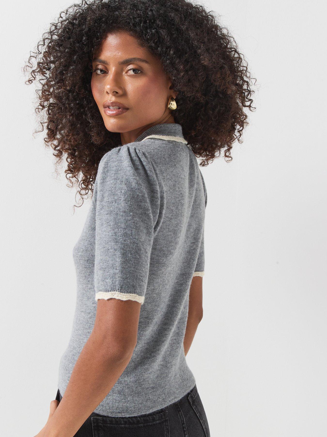 Image 2 of 5 of Vero Moda Vmella 2/4 Polo Pullover Boo