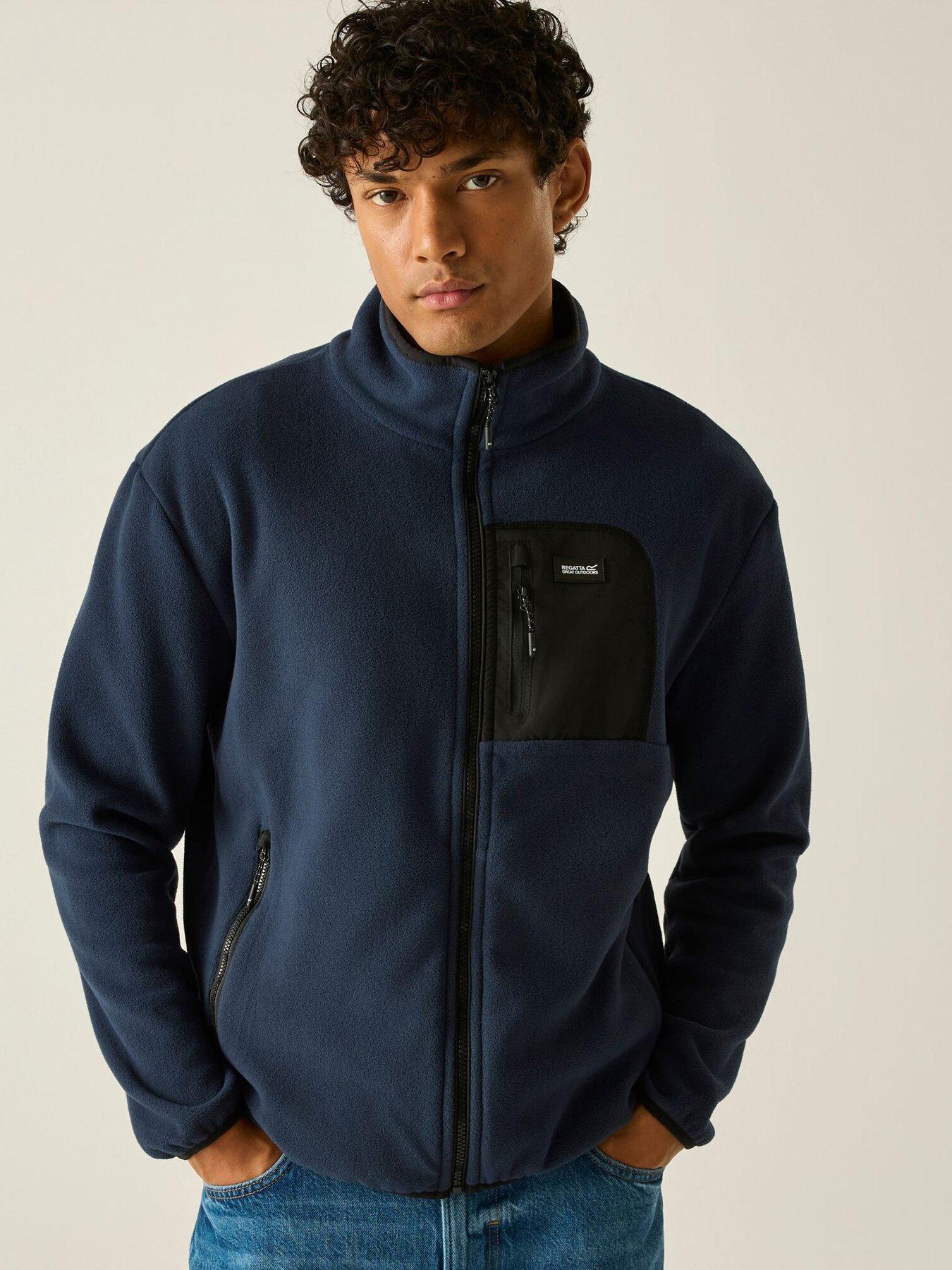 Regatta Mens Frankie F/z Fleece Fleece -navy/black