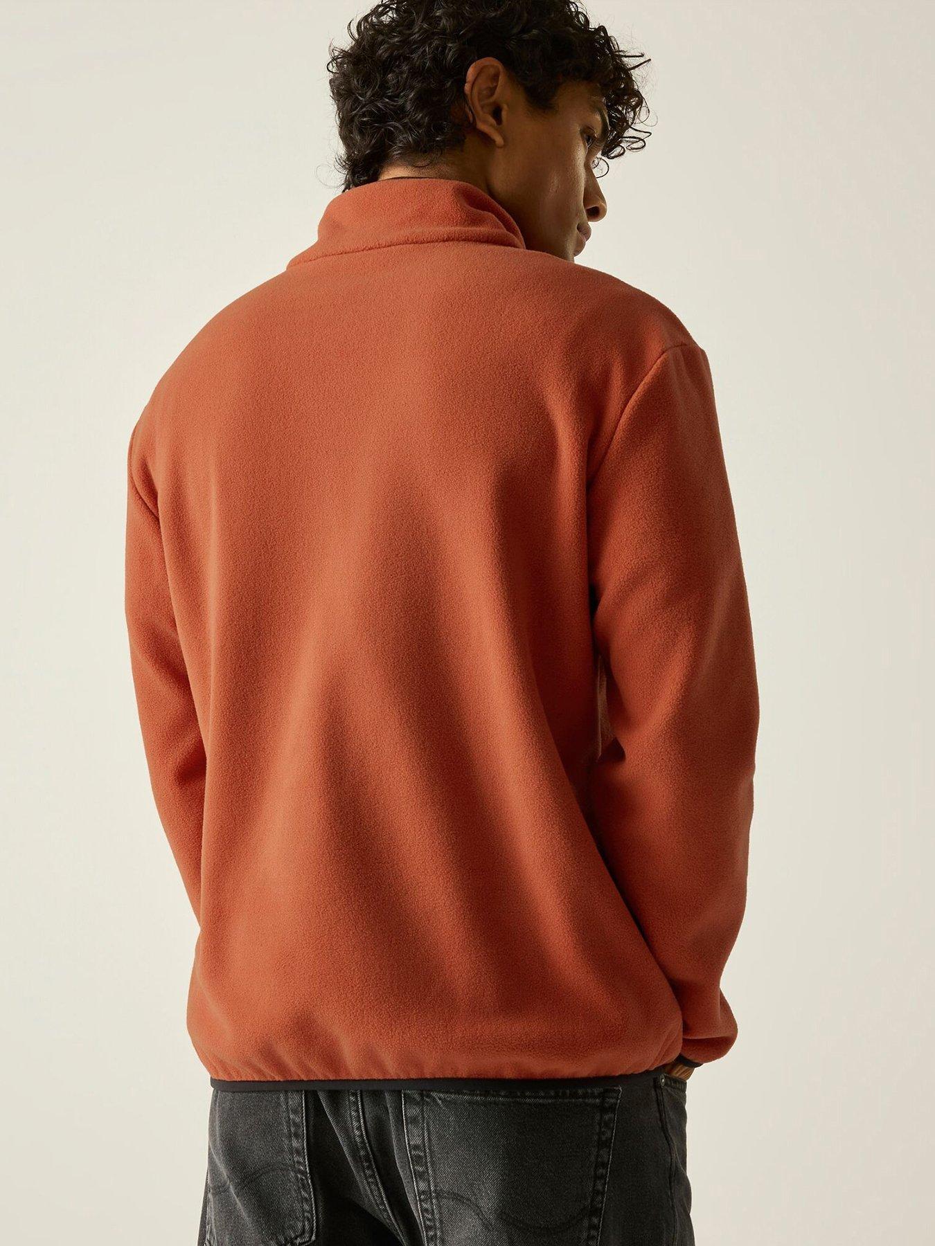 Image 3 of 7 of Regatta Mens Frankie Half Zip Fleece -rooibos Tea/black