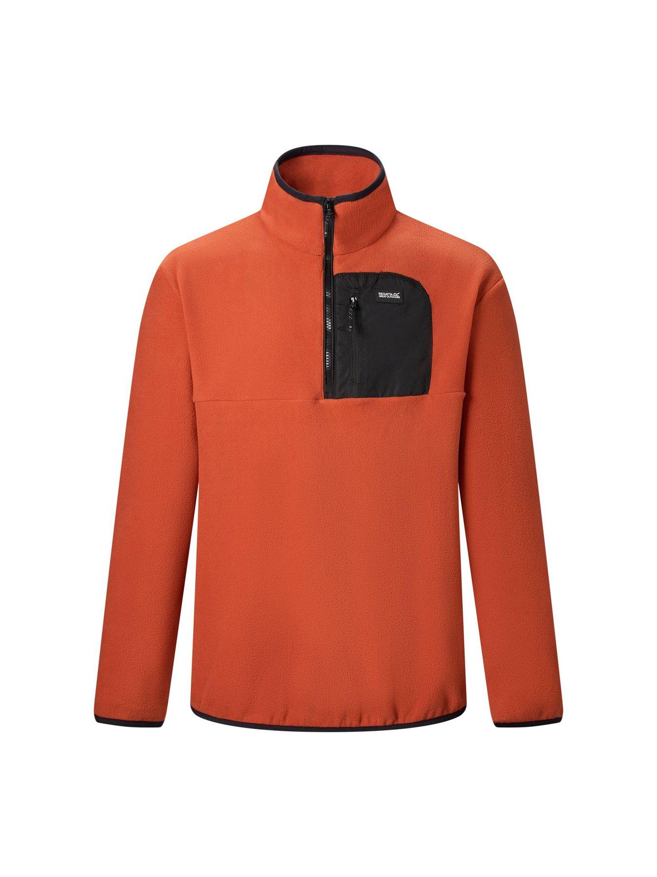Image 7 of 7 of Regatta Mens Frankie Half Zip Fleece -rooibos Tea/black