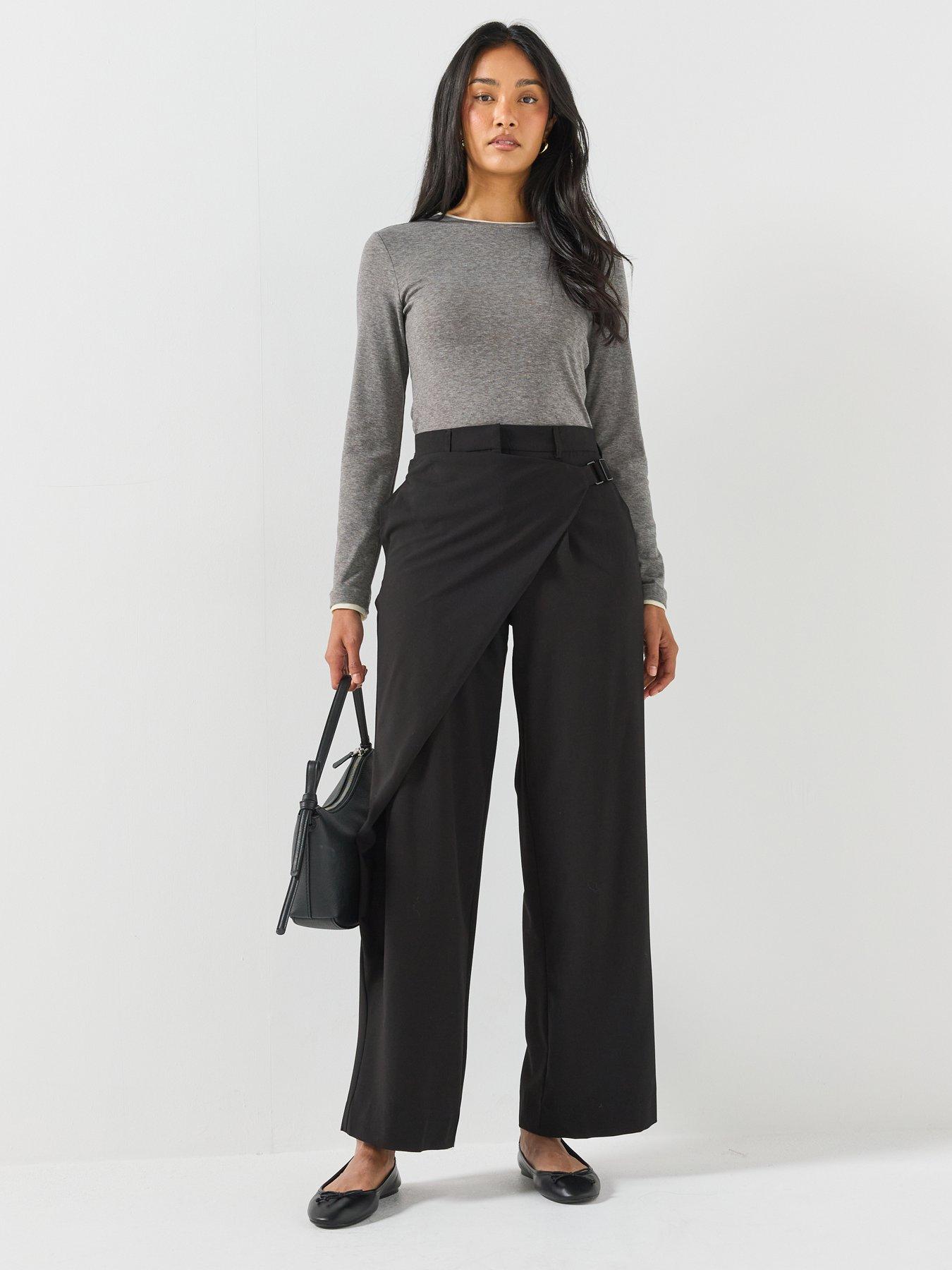 Image 3 of 5 of Vero Moda Essie Wide Leg Wrap Trousers