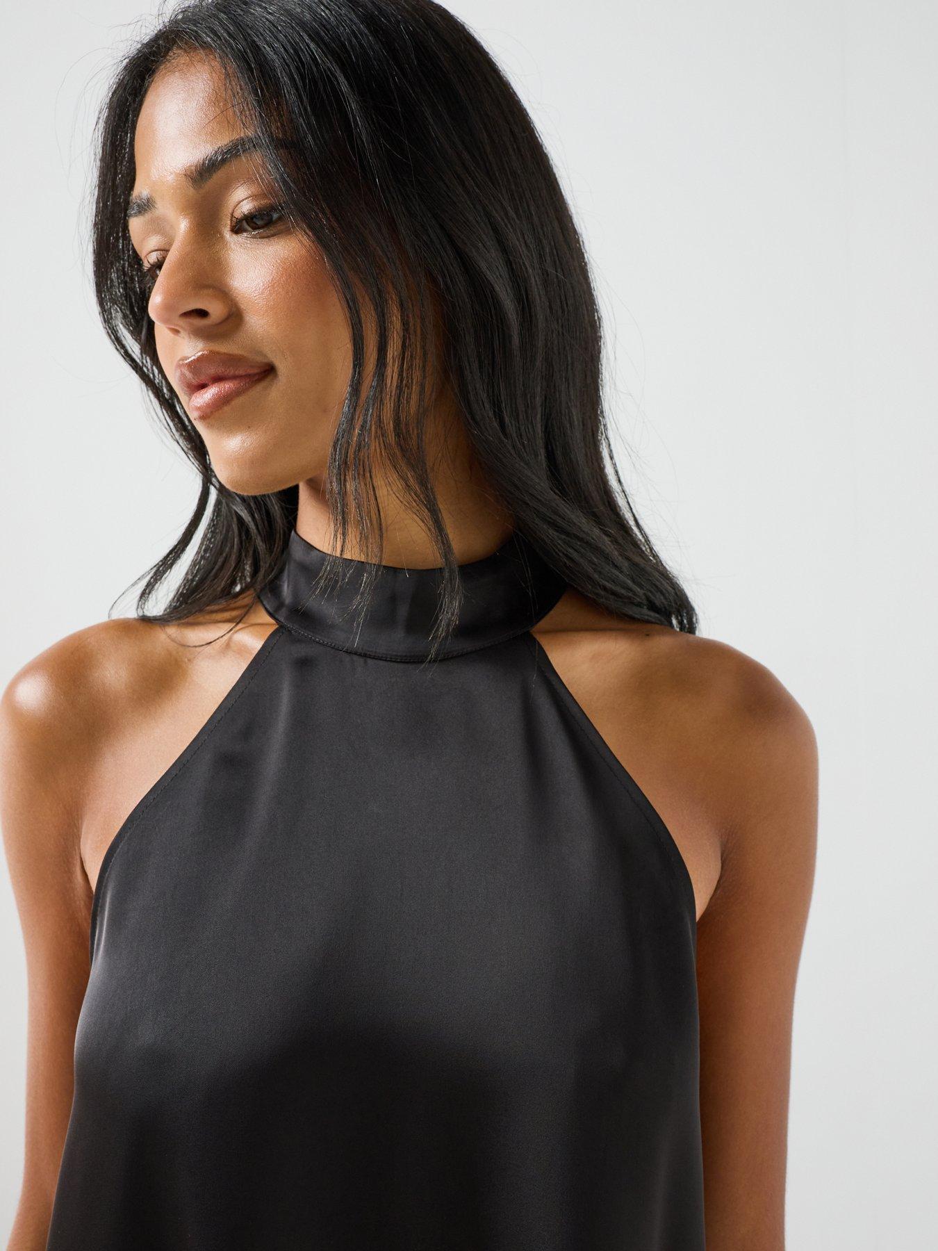 Image 4 of 5 of JDY Womens Jdydenise Halterneck Top - Black