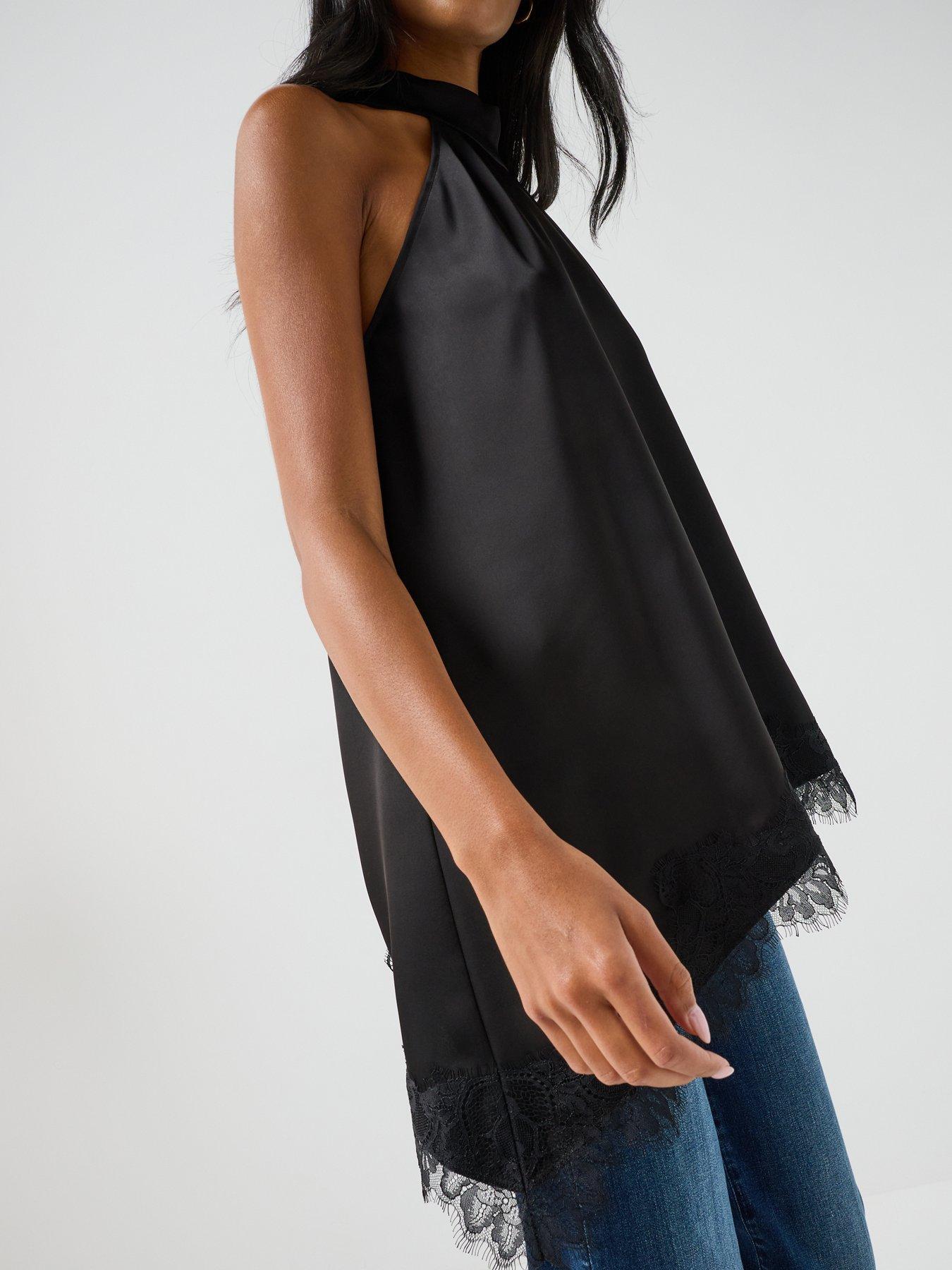 Image 5 of 5 of JDY Womens Jdydenise Halterneck Top - Black