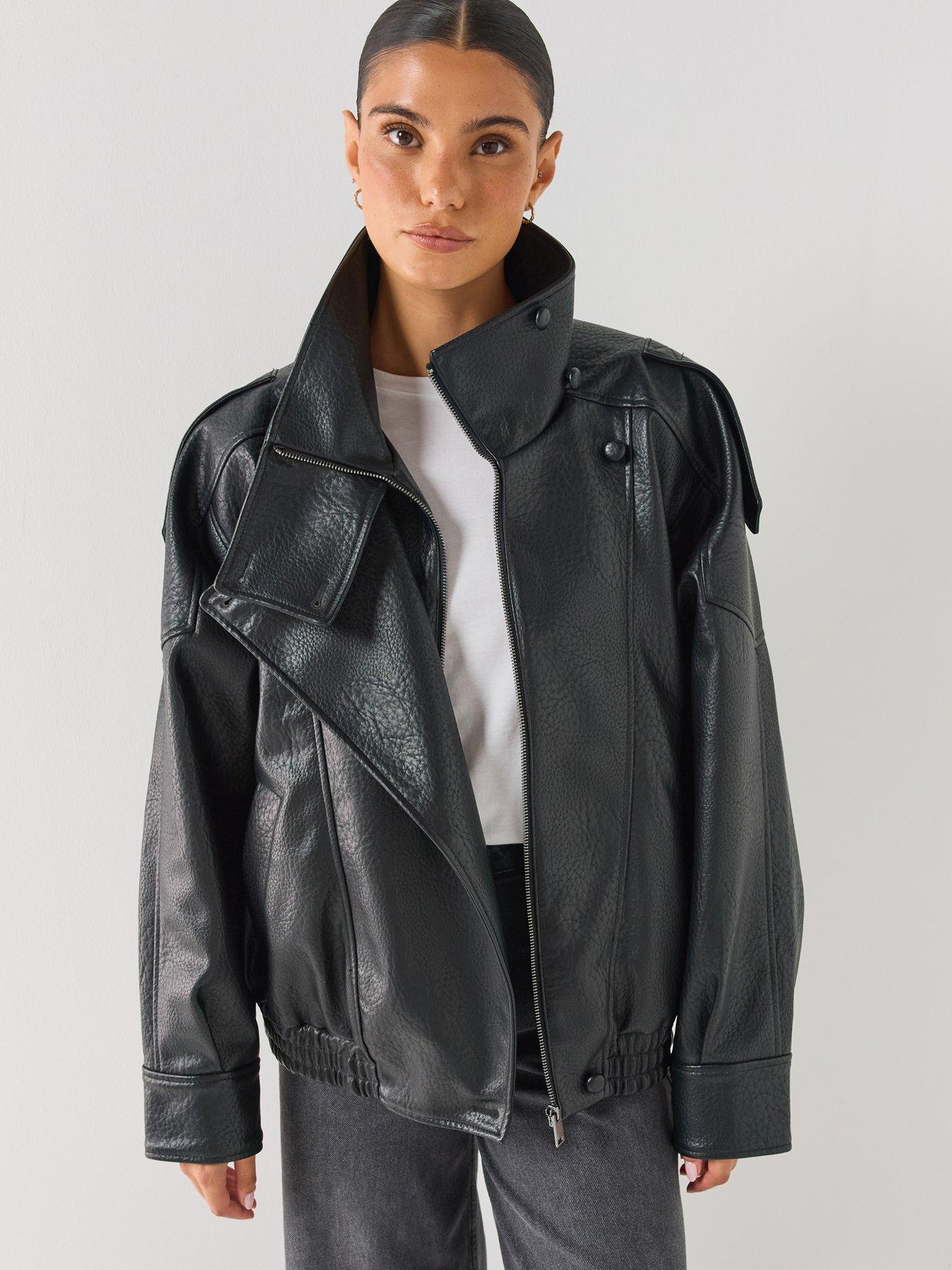 Image 1 of 6 of Only Vani Faux Leather Jacket