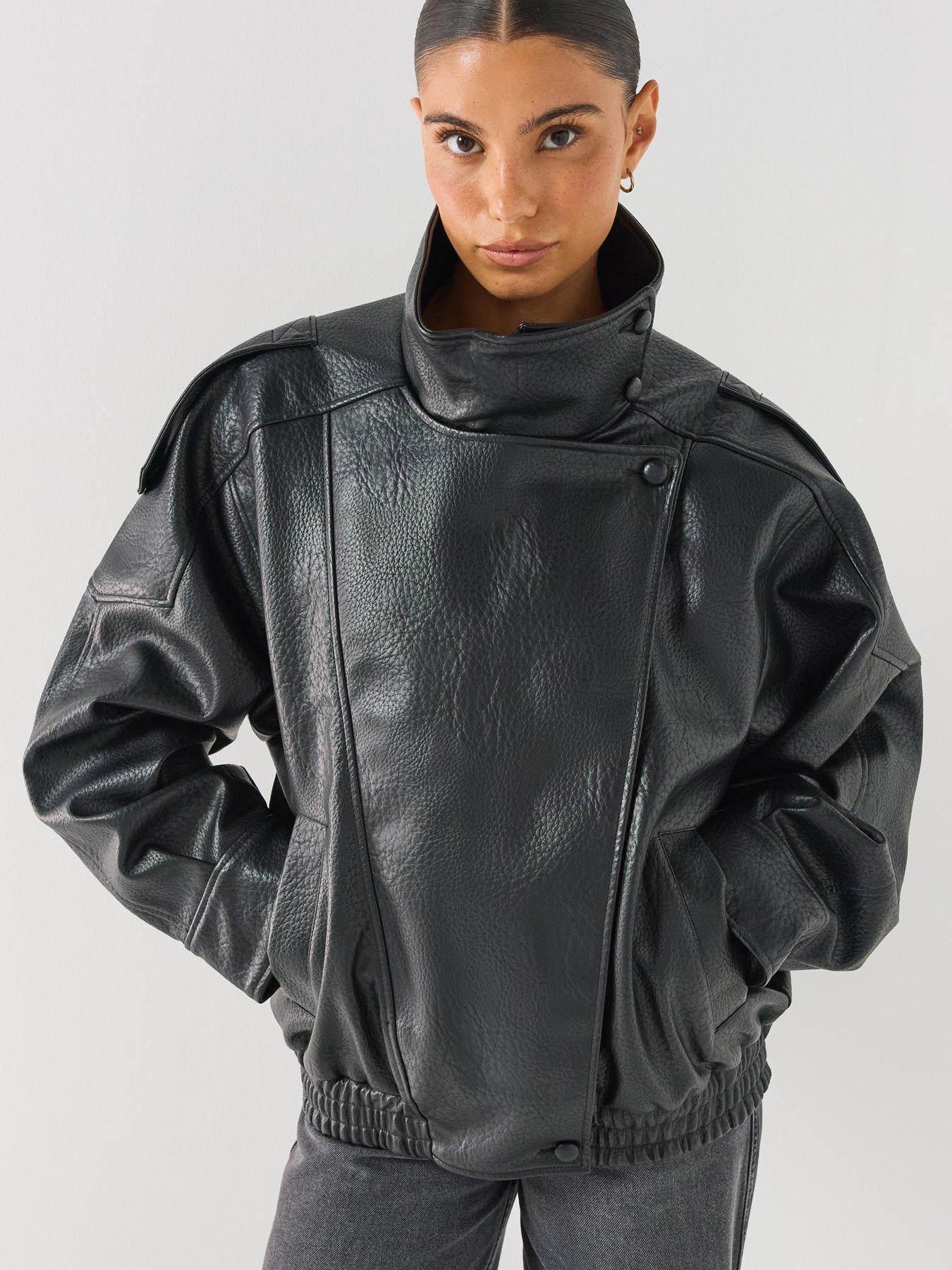 Image 4 of 6 of Only Vani Faux Leather Jacket