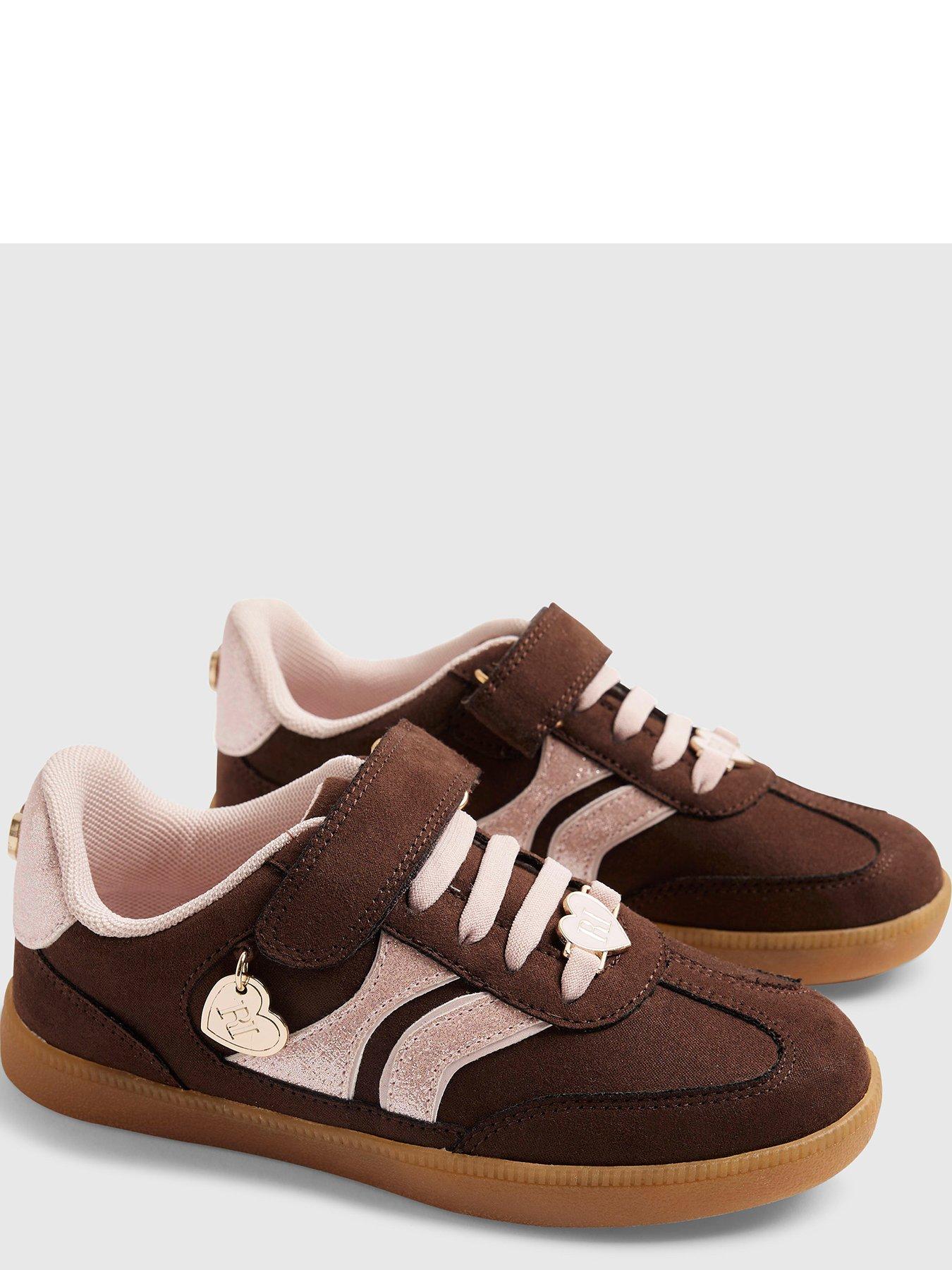 Image 4 of 5 of River Island Girls Glitter Trainers - Brown