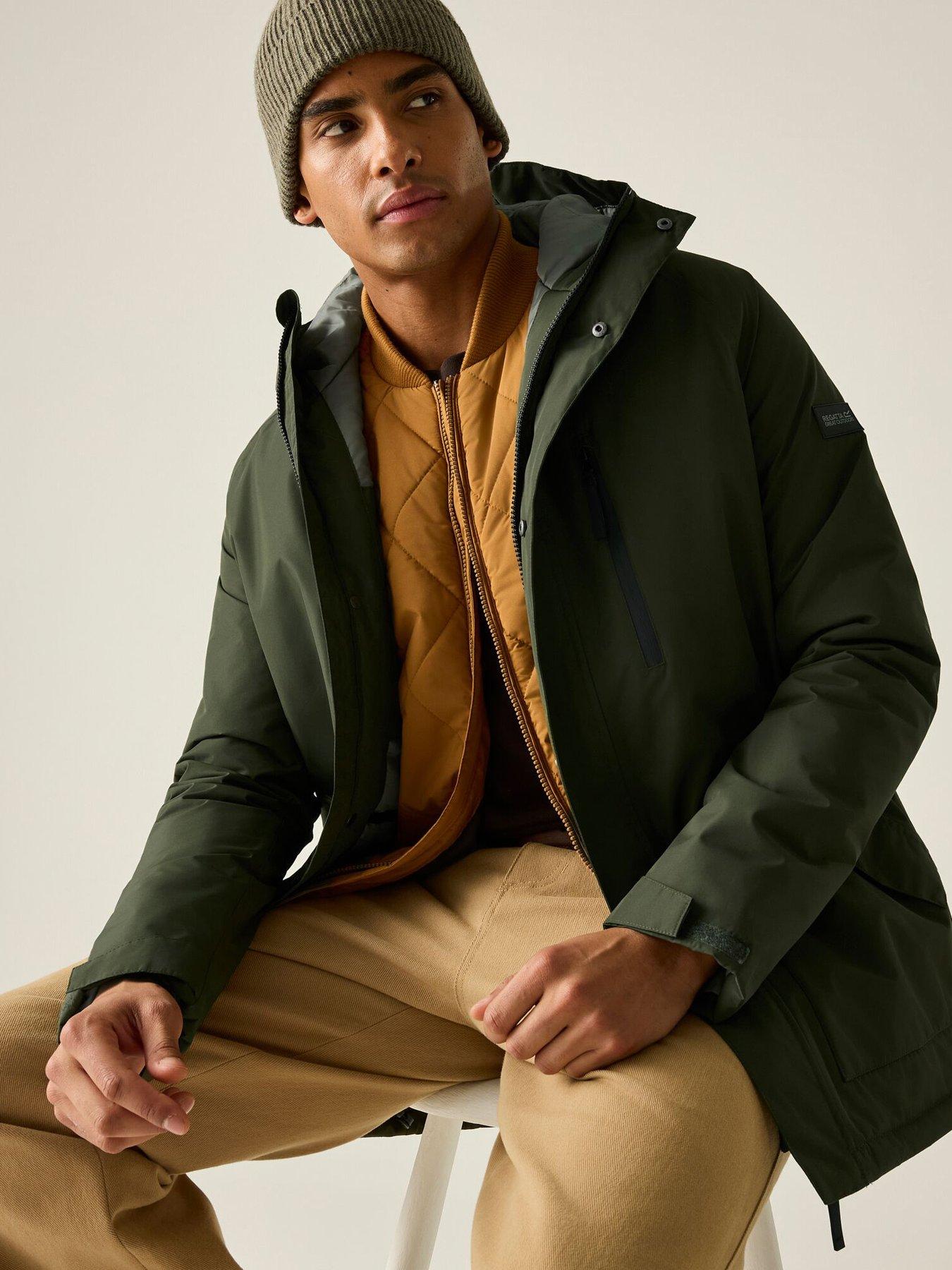 Image 2 of 7 of Regatta Mens Slyvan Waterproof Insulated Jacket -dark Khaki(nephrite Green)