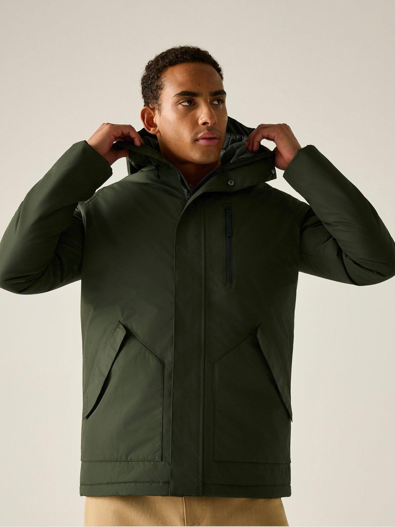 Image 3 of 7 of Regatta Mens Slyvan Waterproof Insulated Jacket -dark Khaki(nephrite Green)