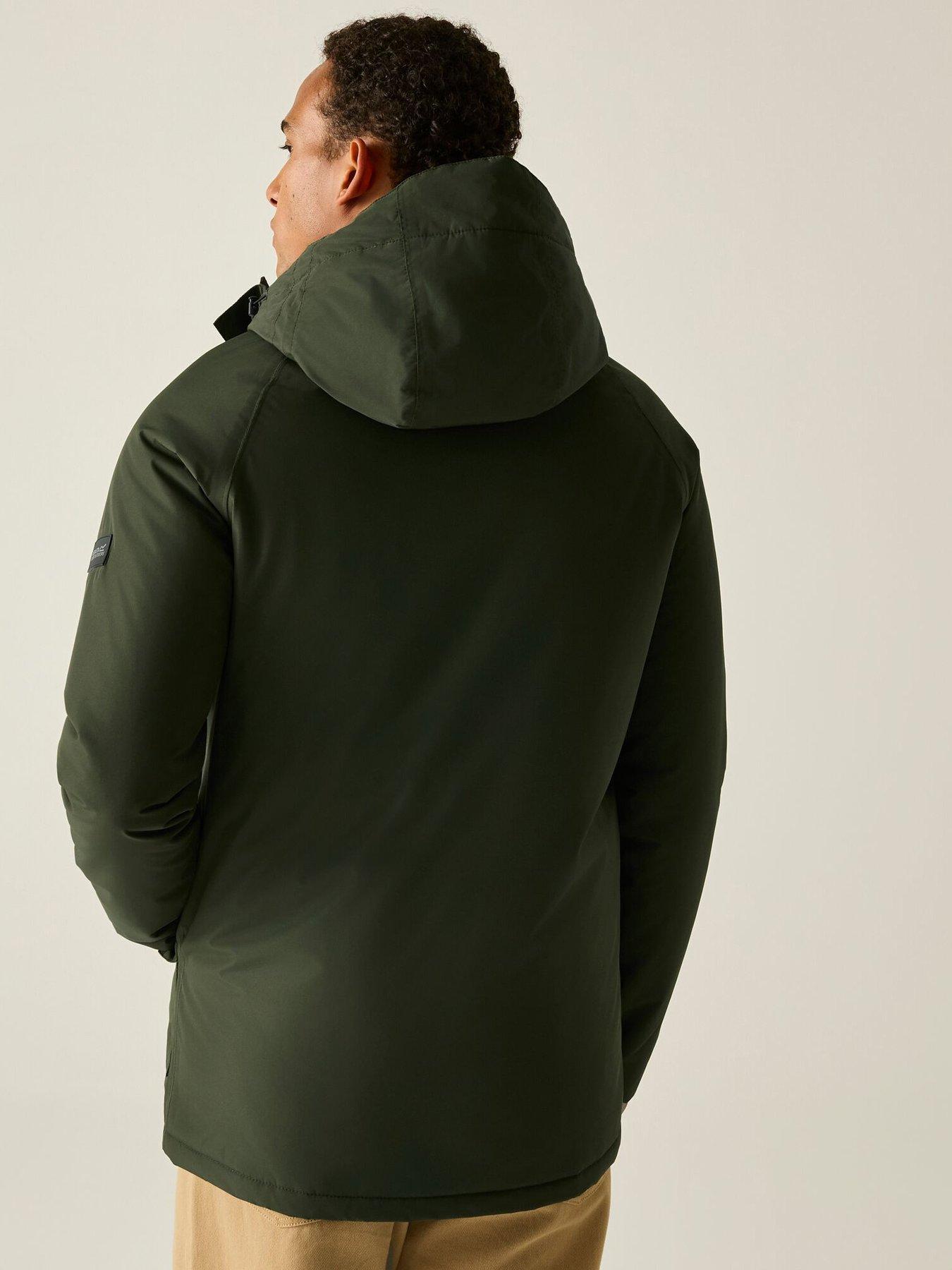 Image 4 of 7 of Regatta Mens Slyvan Waterproof Insulated Jacket -dark Khaki(nephrite Green)
