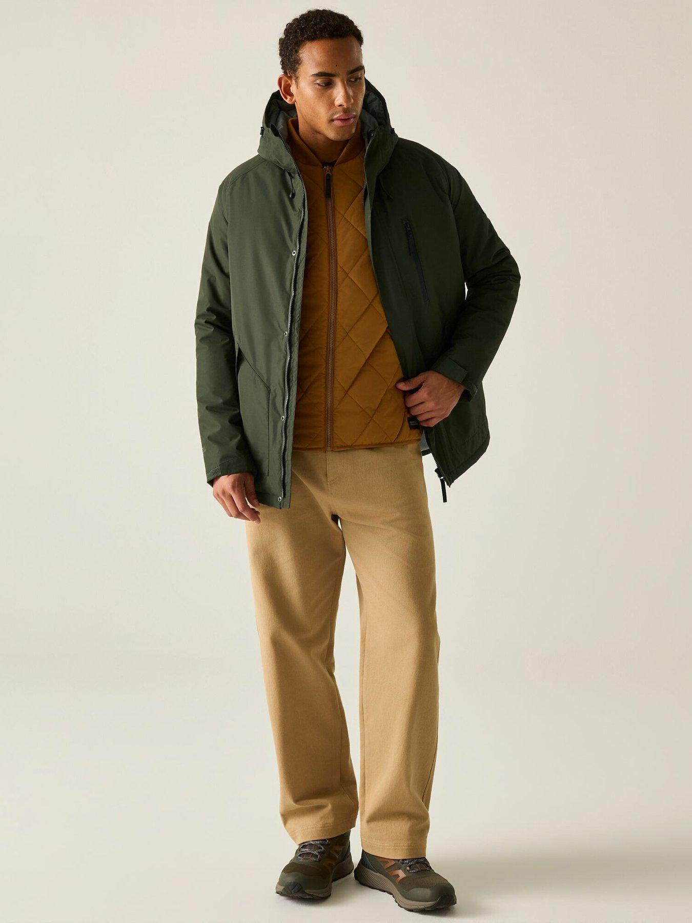 Image 5 of 7 of Regatta Mens Slyvan Waterproof Insulated Jacket -dark Khaki(nephrite Green)