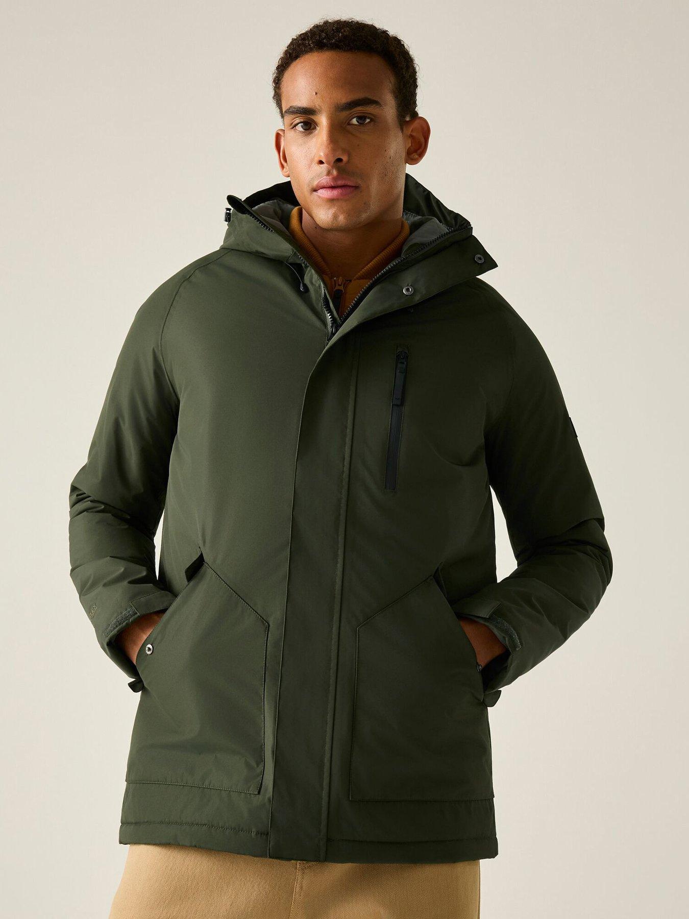 Image 7 of 7 of Regatta Mens Slyvan Waterproof Insulated Jacket -dark Khaki(nephrite Green)