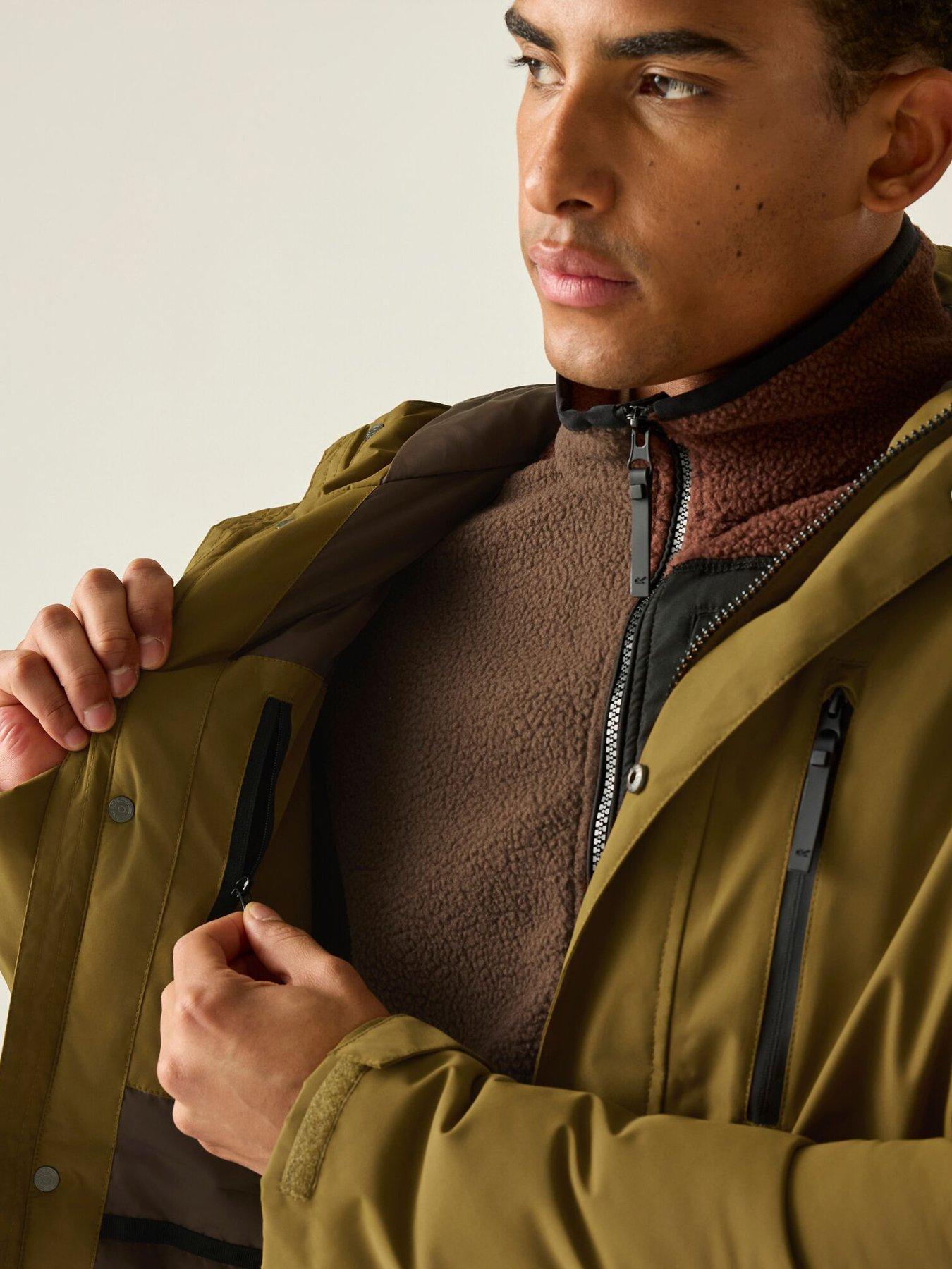Image 5 of 7 of Regatta Mens Slyvan Waterproof Insulated Jacket -rich Tan(ground Coffee)