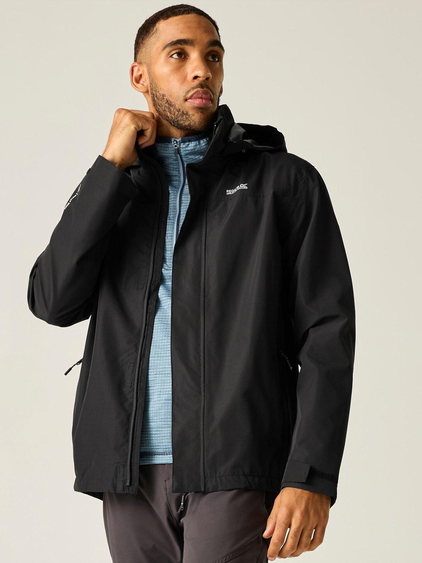 Image 6 of 7 of Regatta Mens Matt Ii Waterproof Shell -black