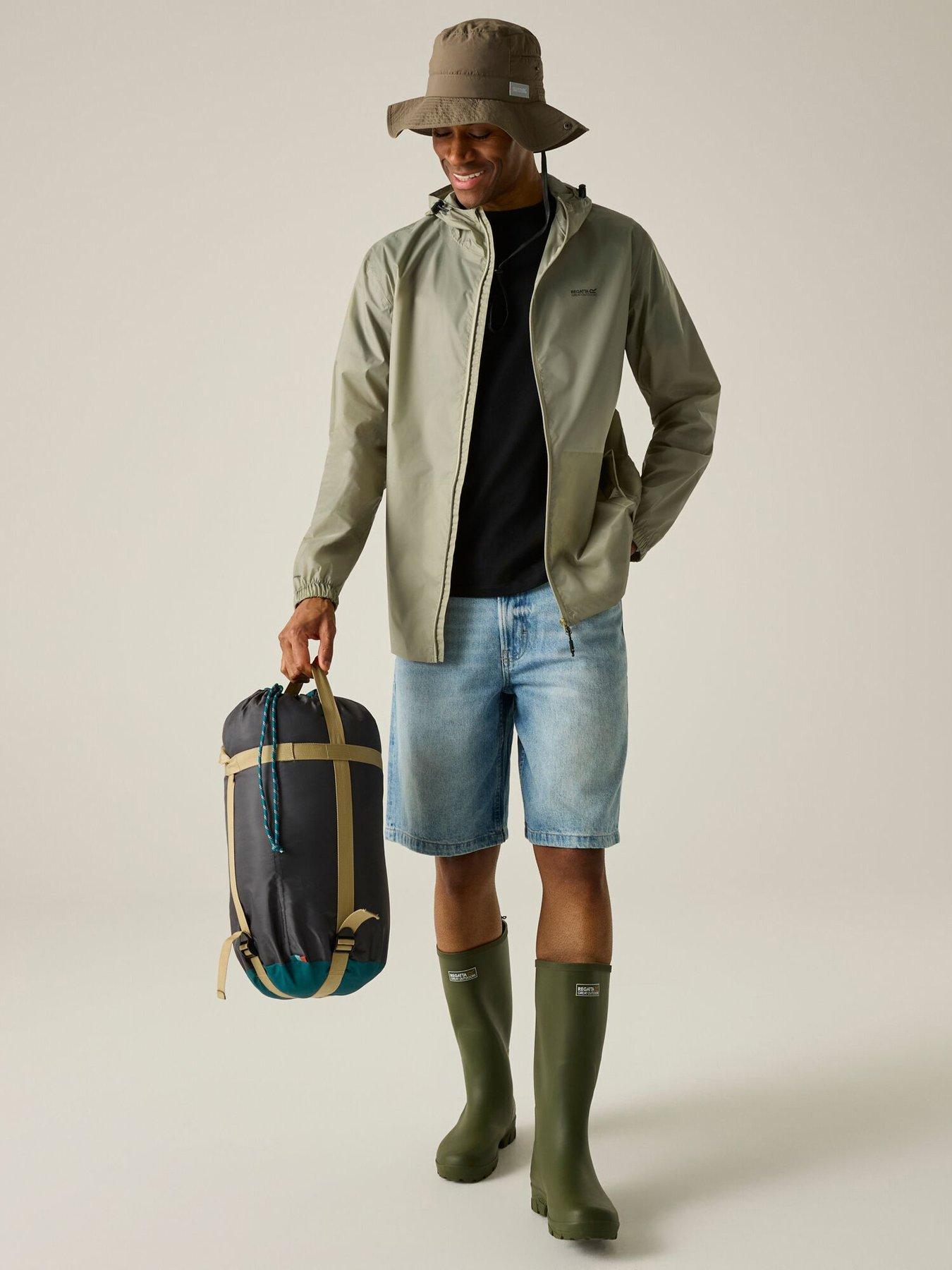 Image 5 of 7 of Regatta Mens Pack It Jacket Iii Waterproof Shell -light Sage.