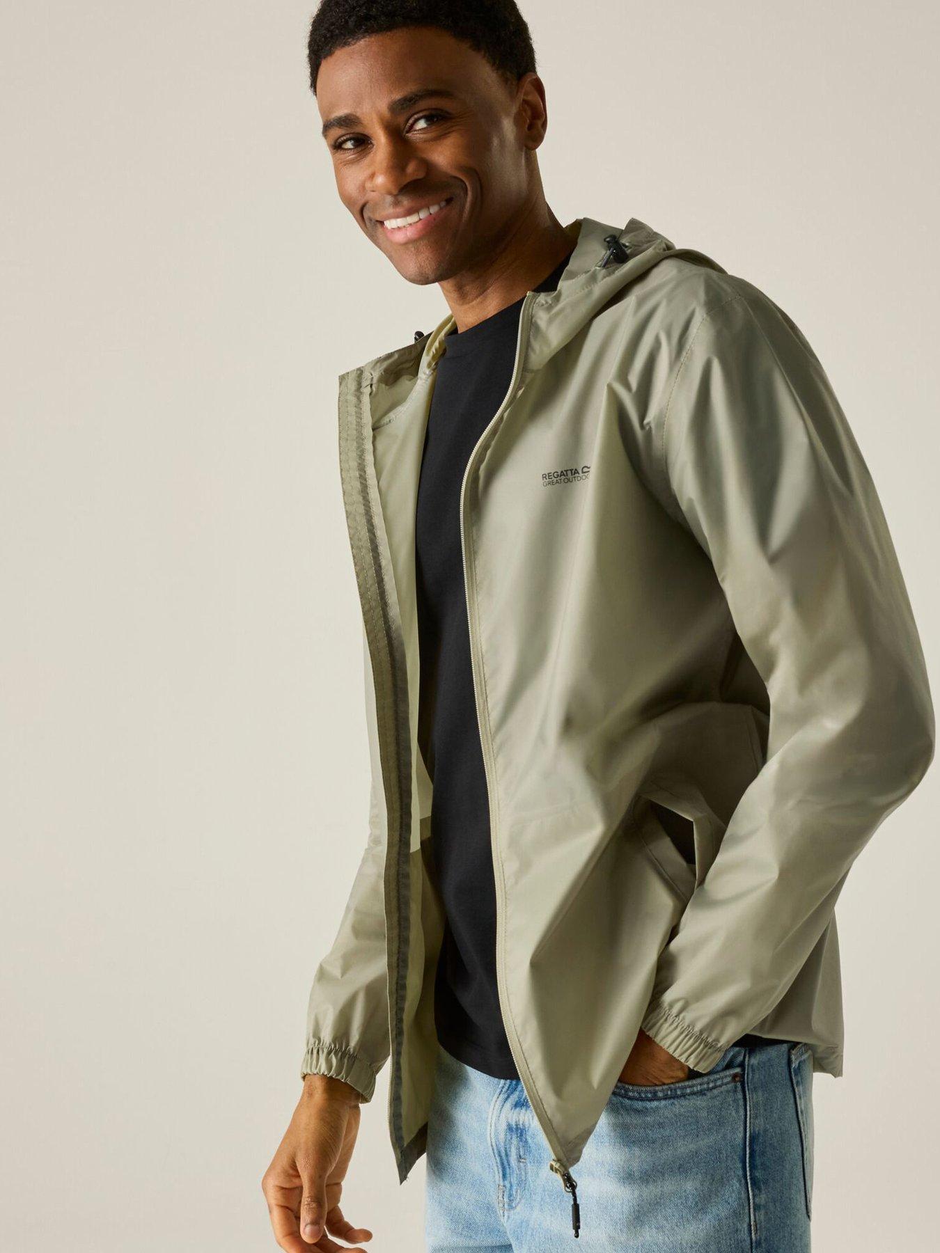 Image 6 of 7 of Regatta Mens Pack It Jacket Iii Waterproof Shell -light Sage.