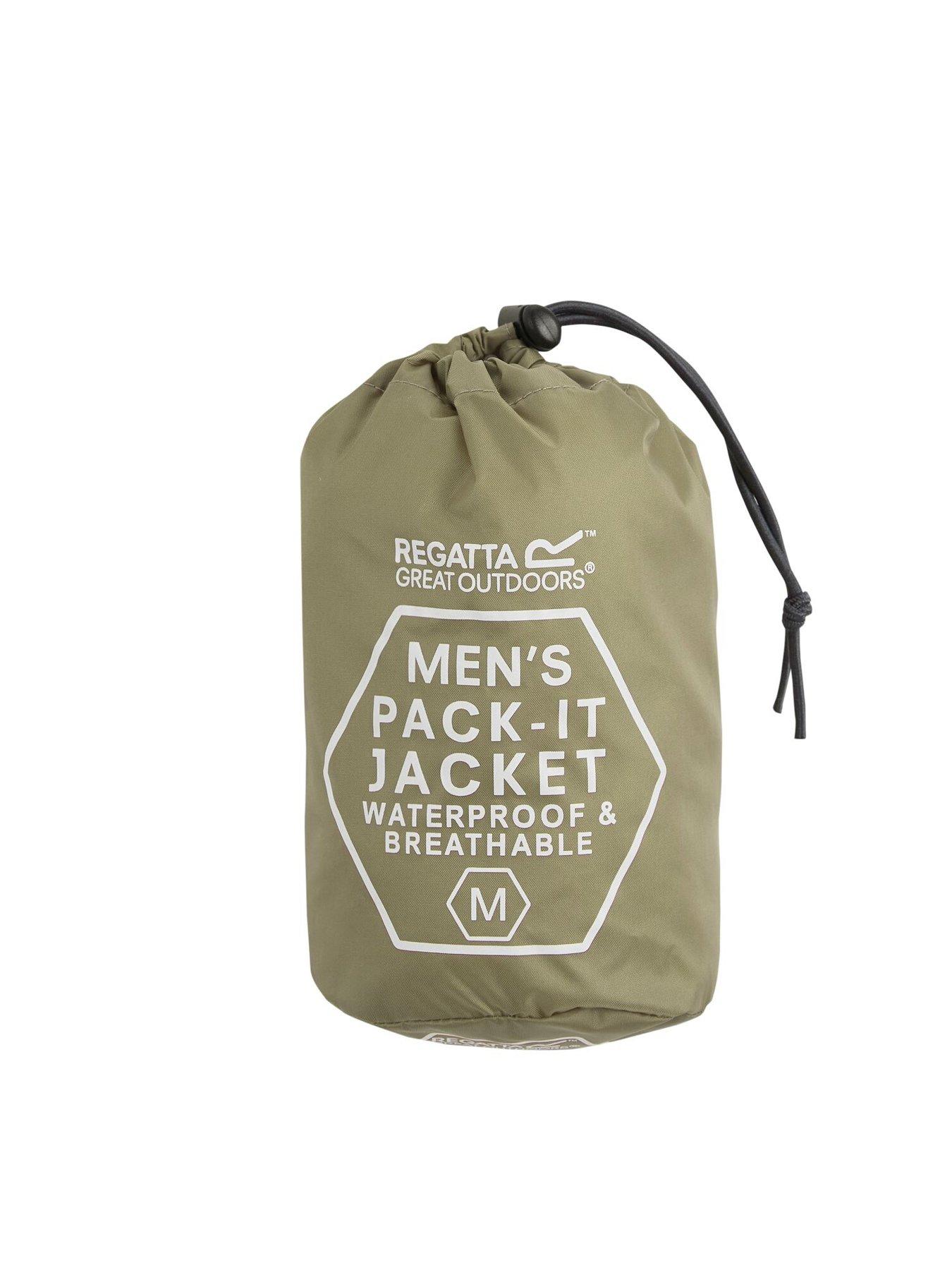 Image 7 of 7 of Regatta Mens Pack It Jacket Iii Waterproof Shell -light Sage.