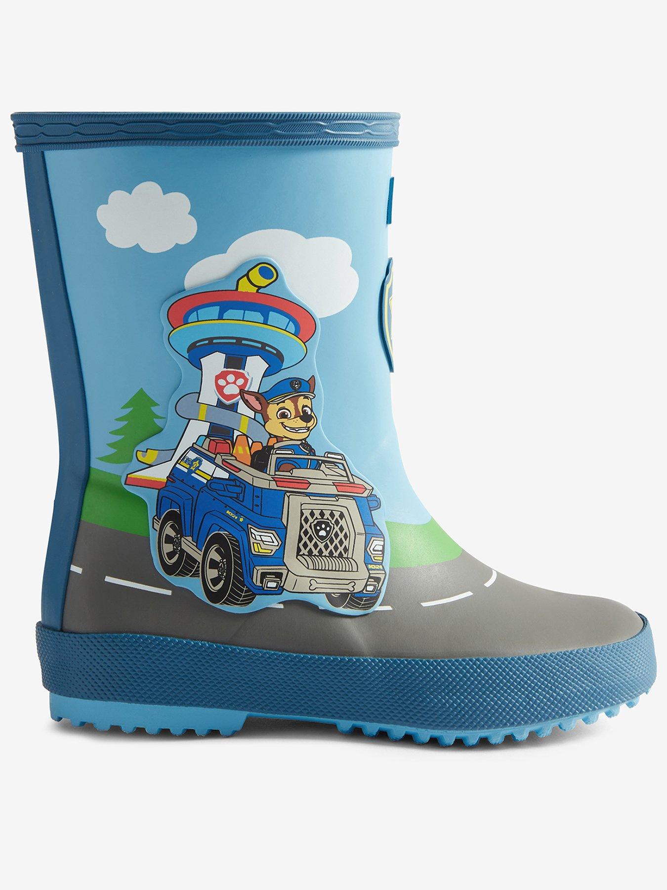 Hunter Kids' First Paw Patrol Chase Wellington Boots - Borealis Blue