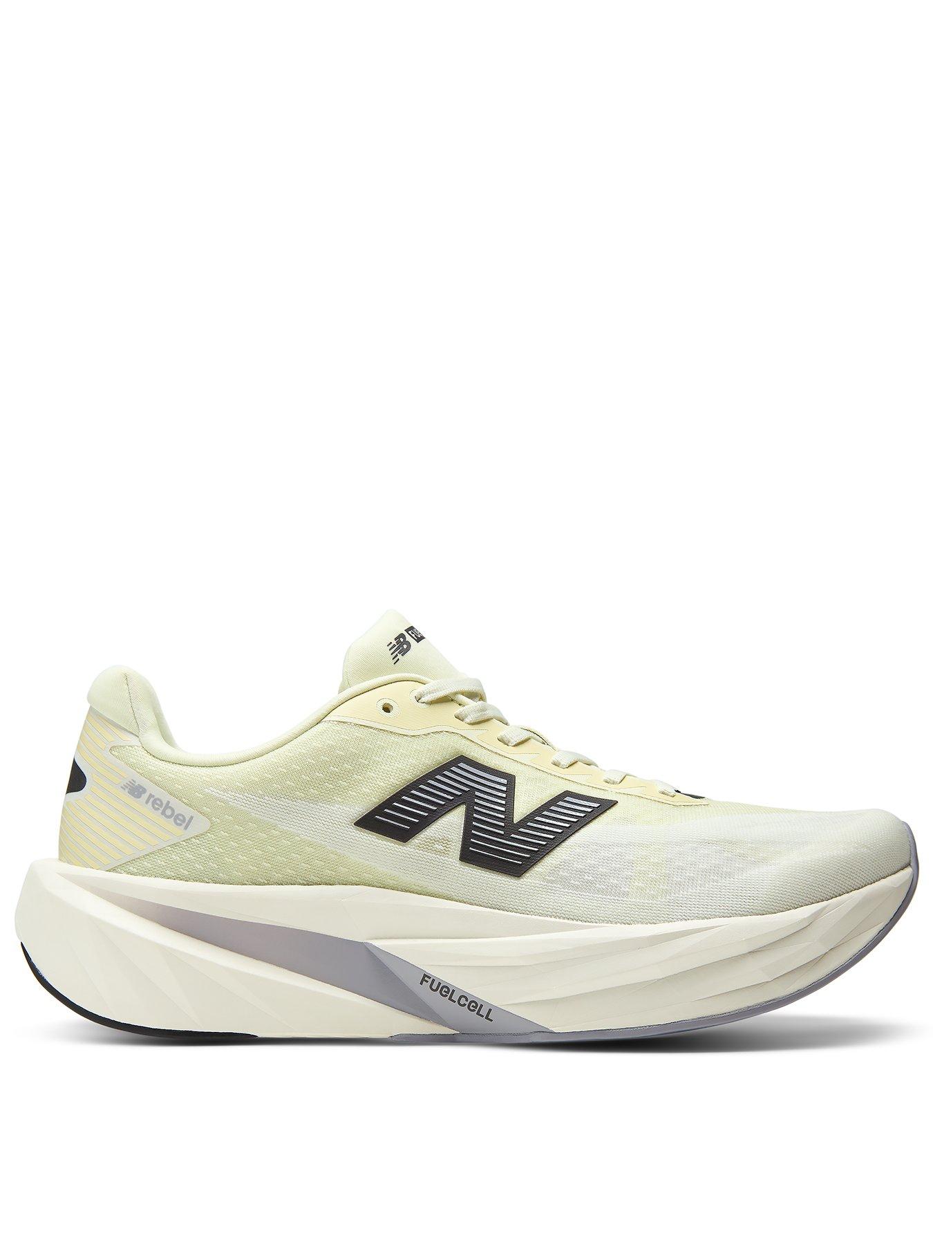 New Balance Mens Running Fuelcell Rebel V5 Trainers - White