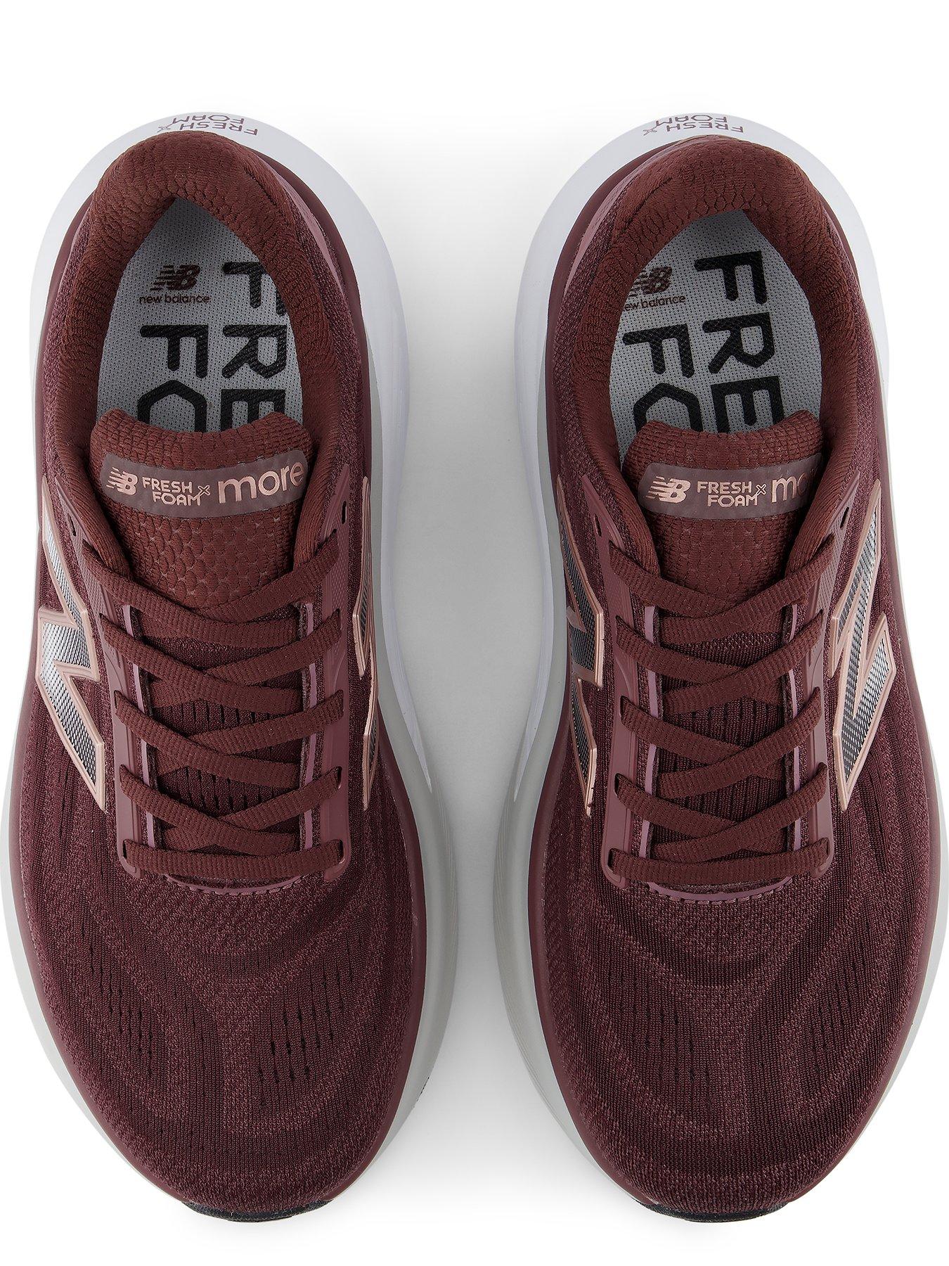 Image 4 of 6 of New Balance Womens More V6 Fresh Foam X Reflective Trainers - Cherry