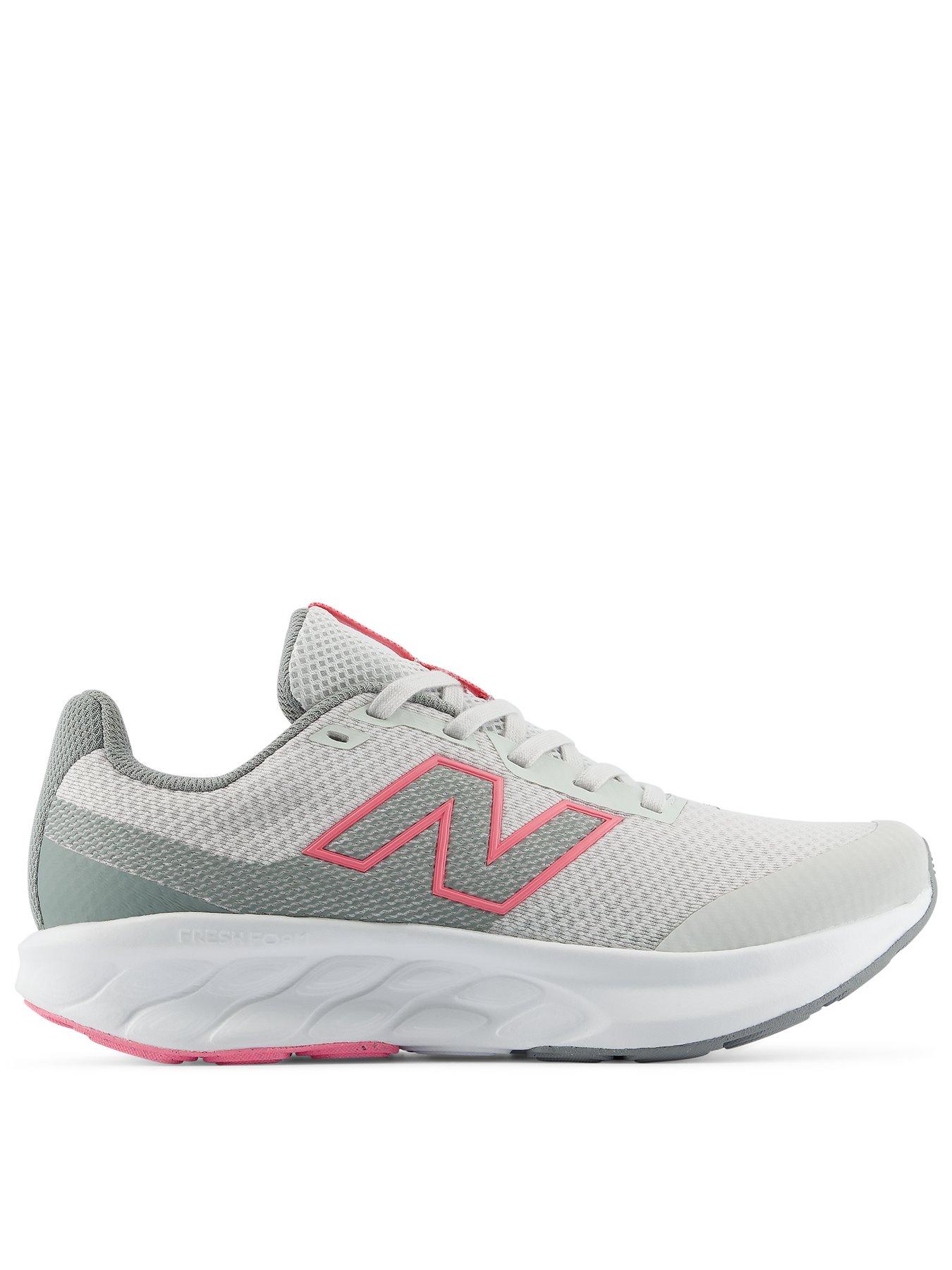 Image 1 of 4 of New Balance Girls' Running 520 V9 Trainers with Cushioned Midsole - Grey/Pink