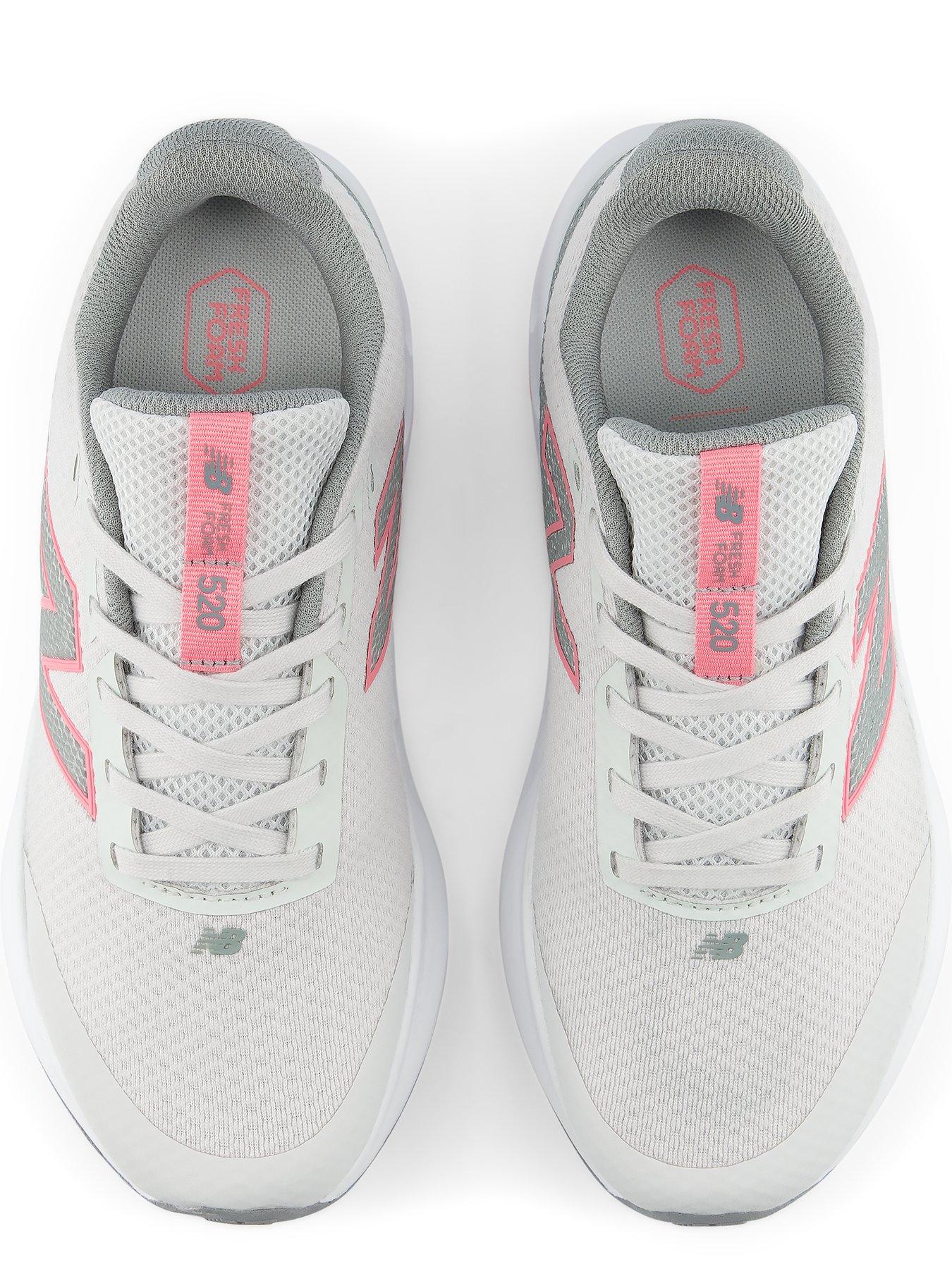 Image 3 of 4 of New Balance Girls' Running 520 V9 Trainers with Cushioned Midsole - Grey/Pink