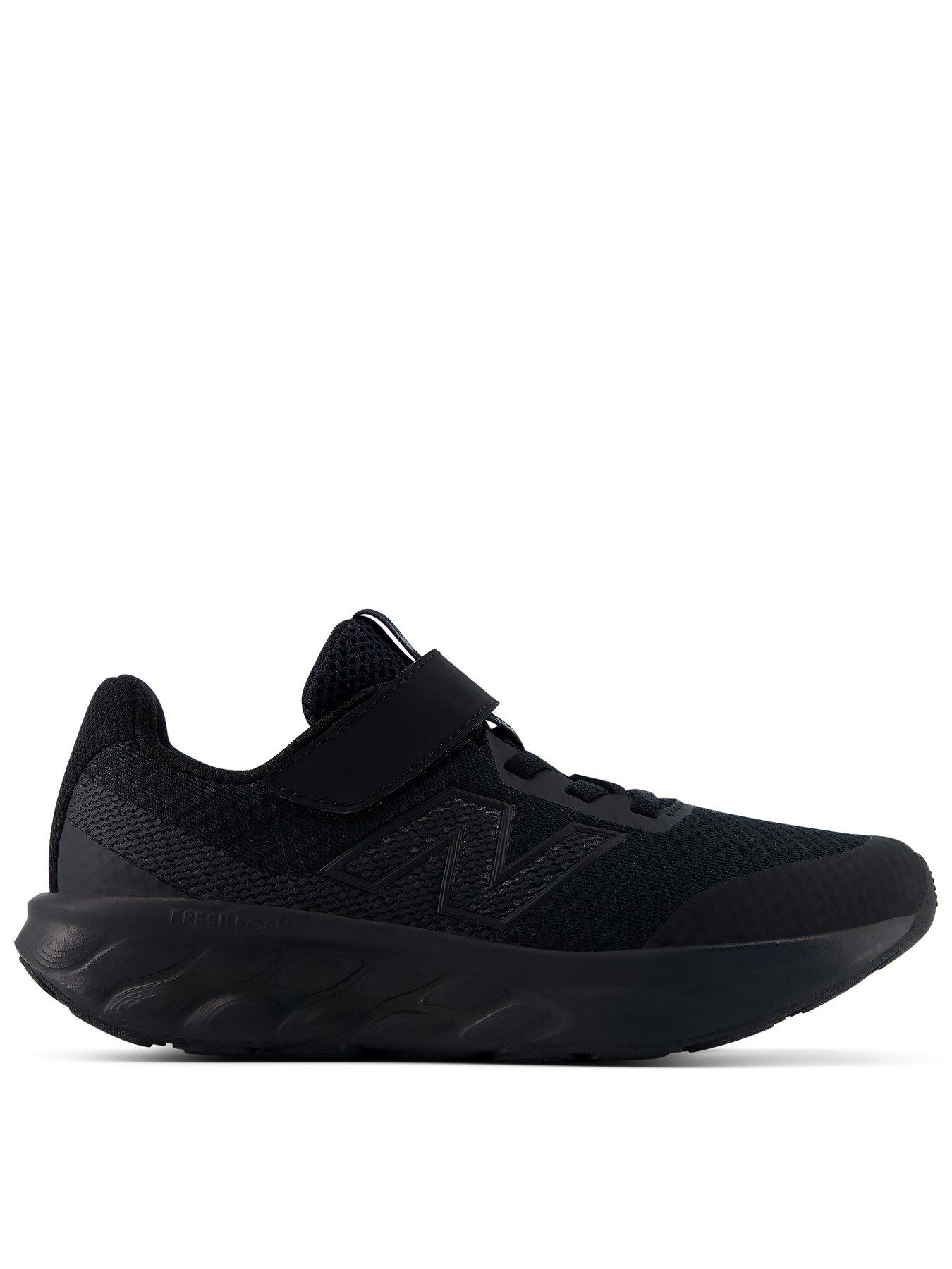 New Balance Junior Running 520 V9 Hook And Loop Trainers - Black