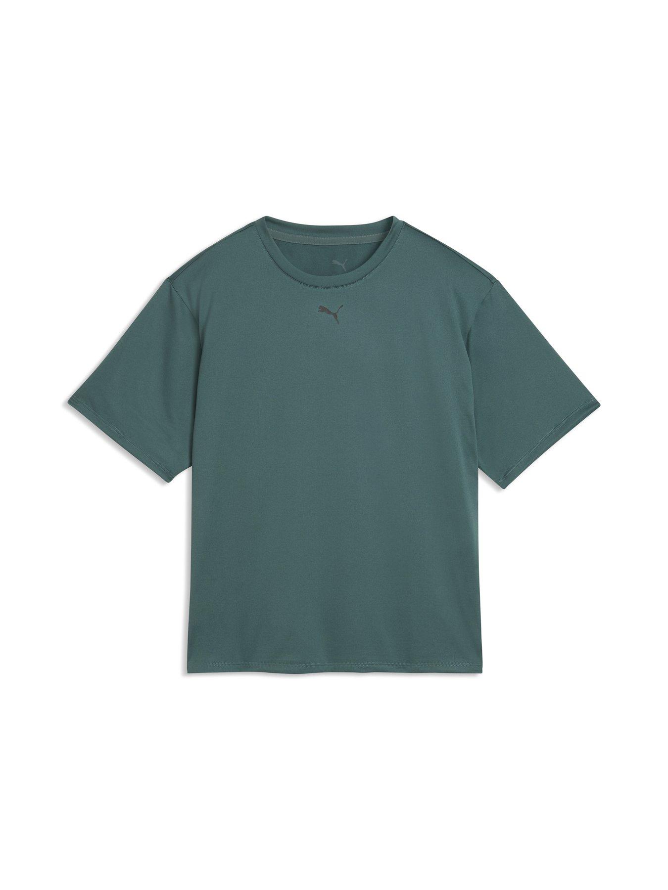 Image 1 of 2 of Puma Womens Training Tad Essential Relaxed T-Shirt - Green