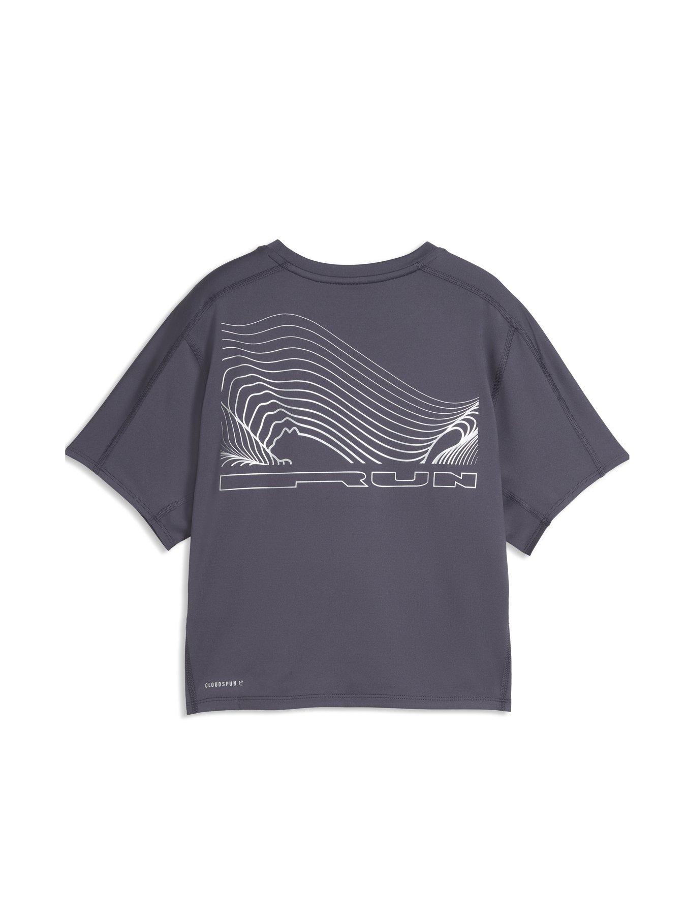 Image 5 of 5 of Puma Women's BRIGHTSTRIDE CLOUDSPUN Running T-Shirt - Navy