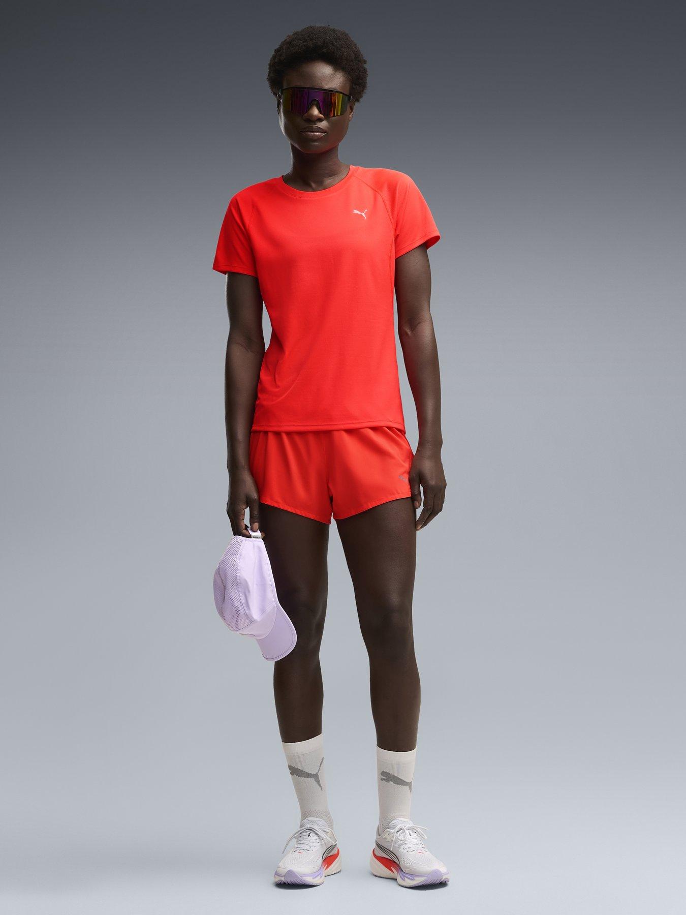 Image 3 of 5 of Puma Womens Running Velocity T-Shirt - Red