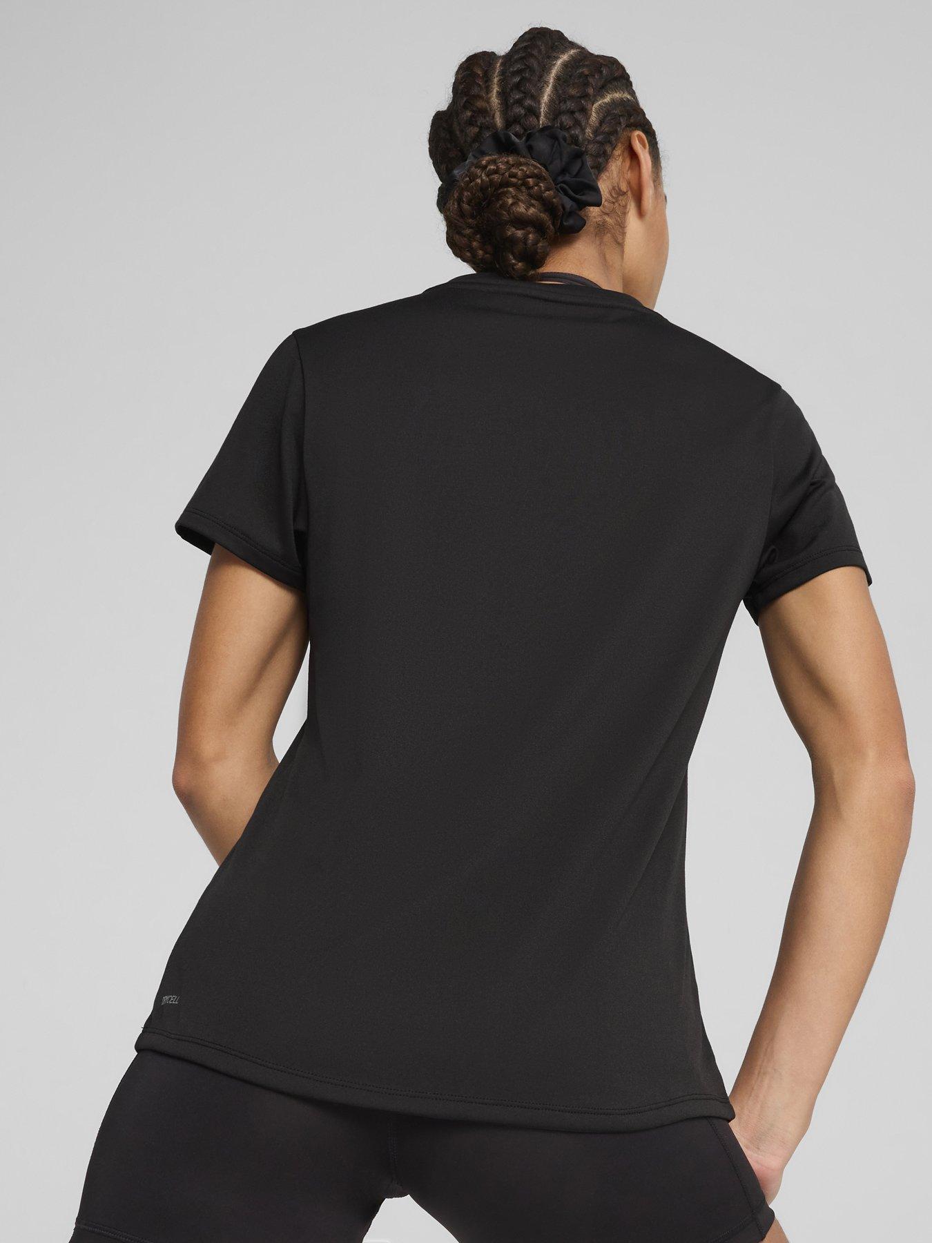 Image 2 of 5 of Puma Womens Training Tad Essential Vneck Tee - Black