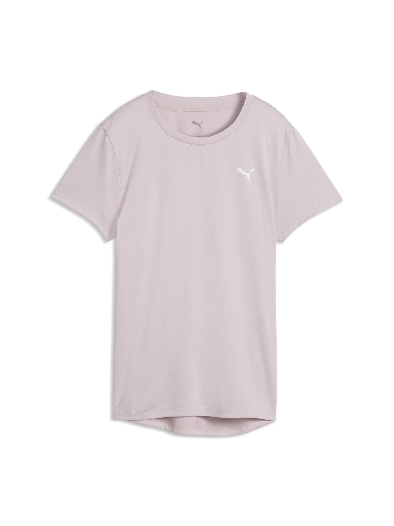 Puma Women's Train All Day Essentials Crew Neck Training T-Shirt - Pink