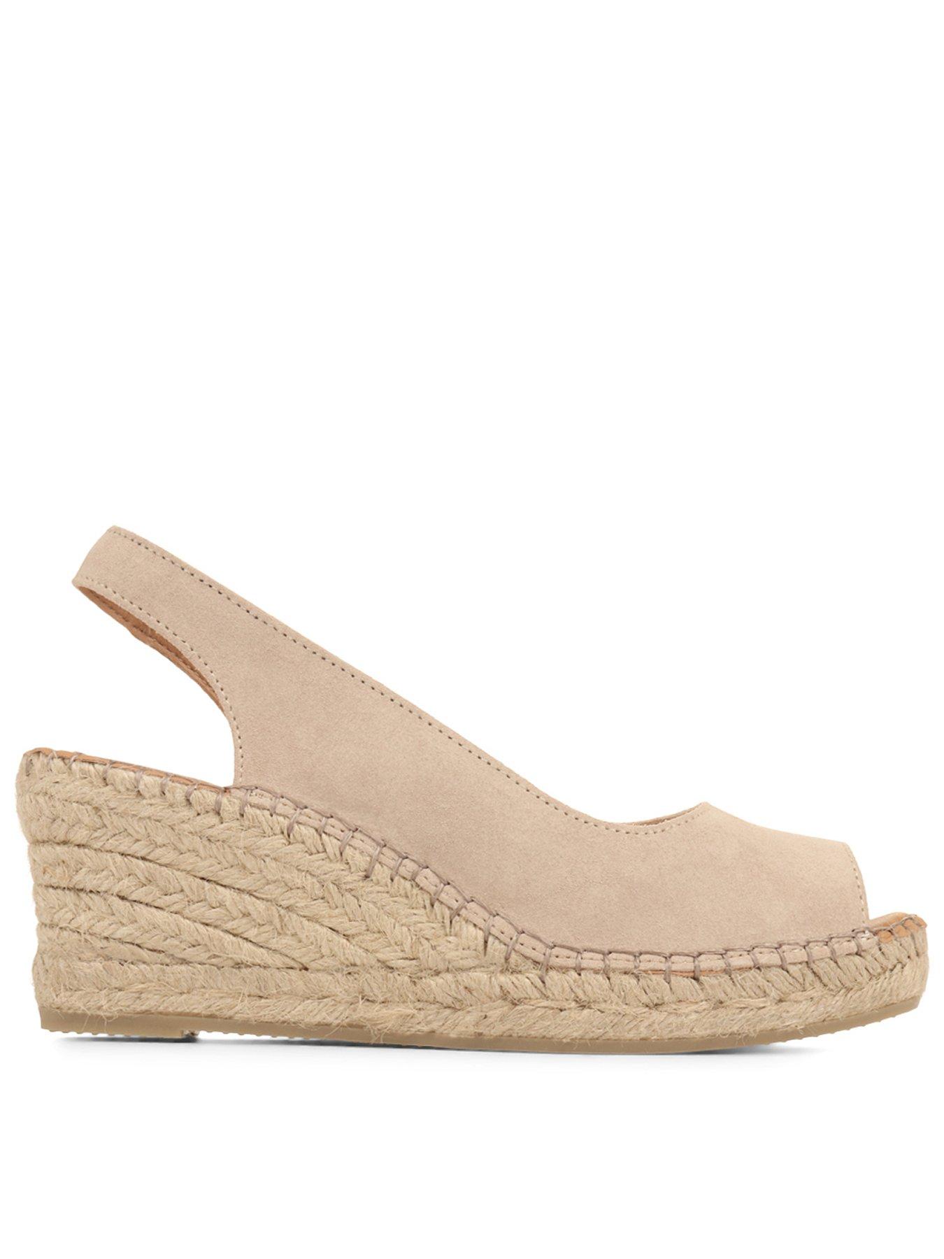Jones Bootmaker Rosanna Wedge Sandal - Sand