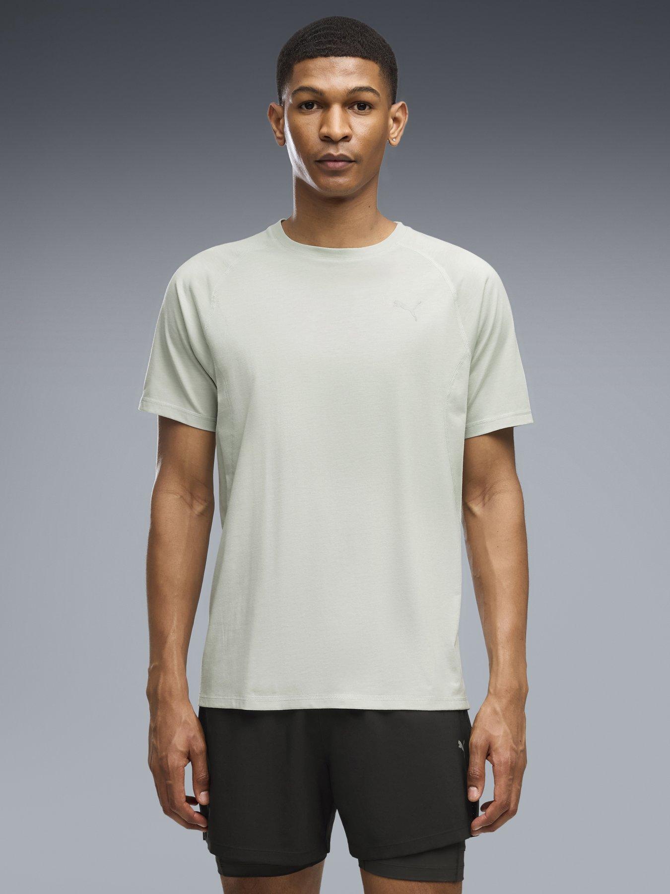 Puma Men's VELOCITY Tri-Blend Running T-Shirt - Green