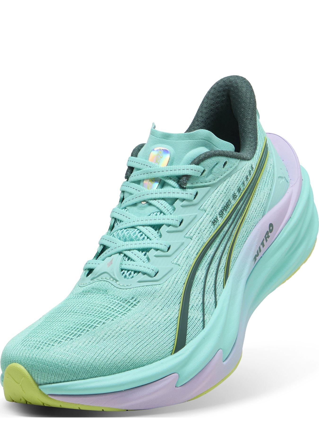 Image 3 of 6 of Puma Womens Deviate Nitro 4 X Hyrox Running Shoe - Green