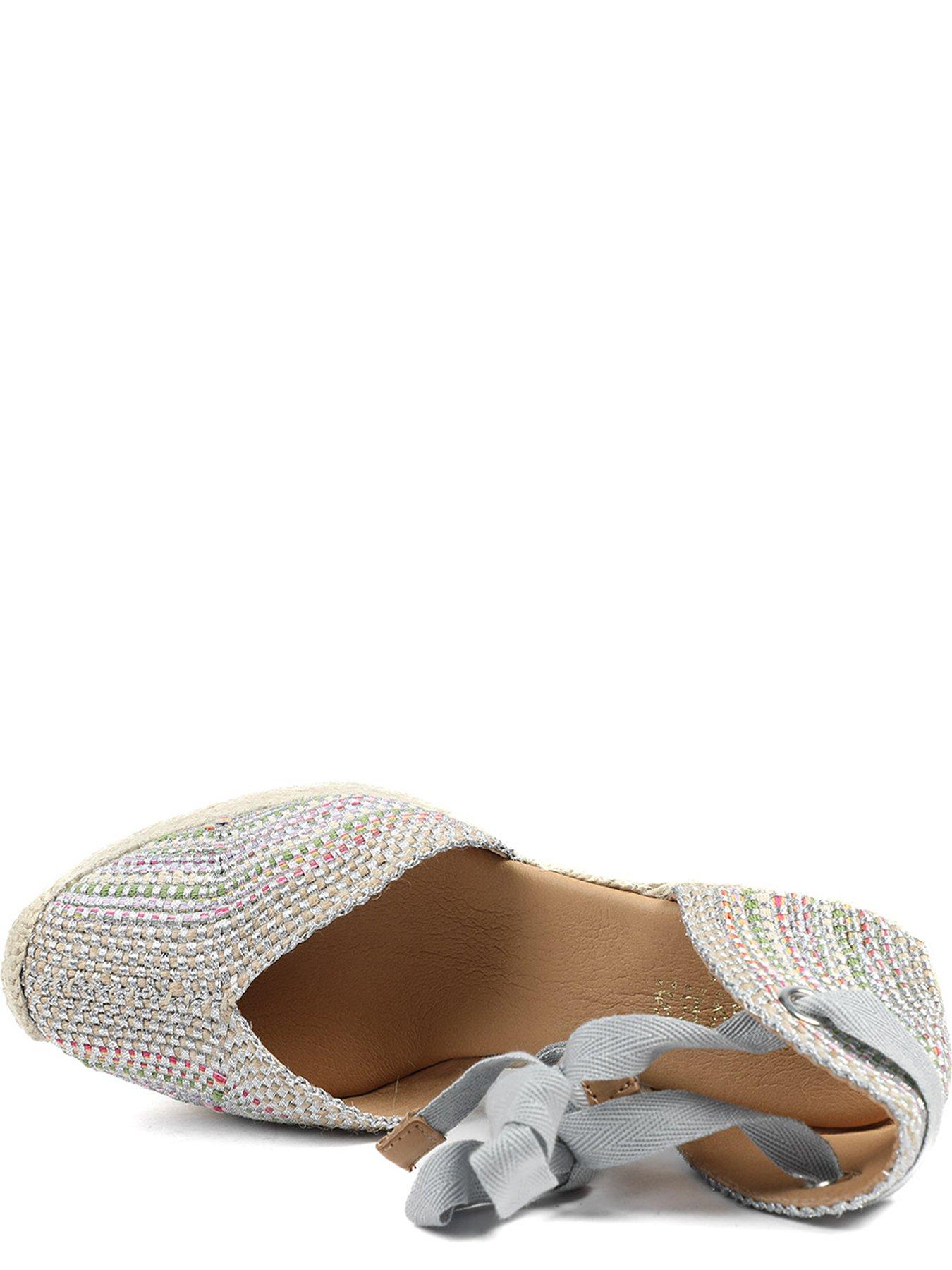 Image 4 of 6 of Jones Bootmaker Alyssa Closed Toe Wrap Around Wedge - Blue Multi