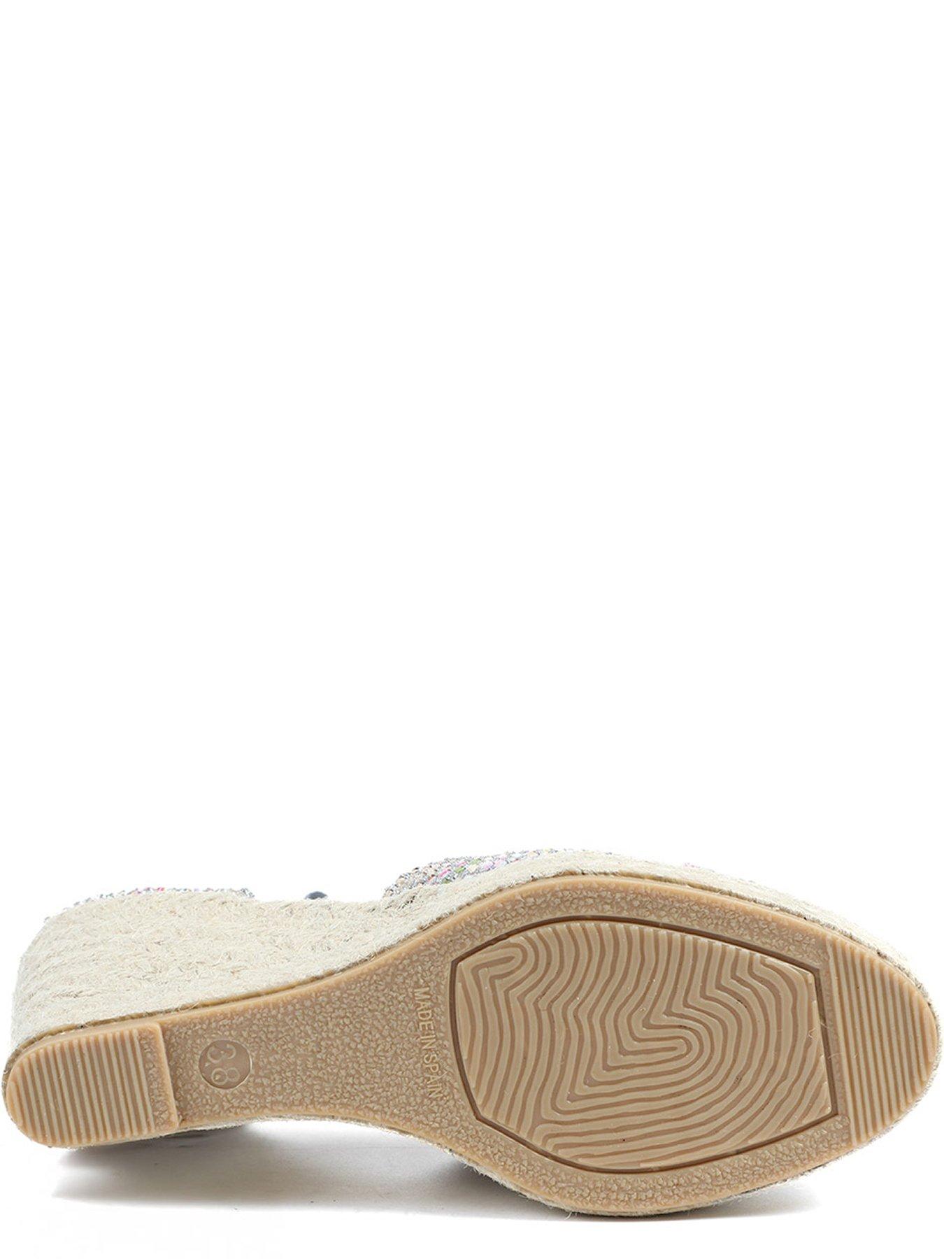 Image 5 of 6 of Jones Bootmaker Alyssa Closed Toe Wrap Around Wedge - Blue Multi