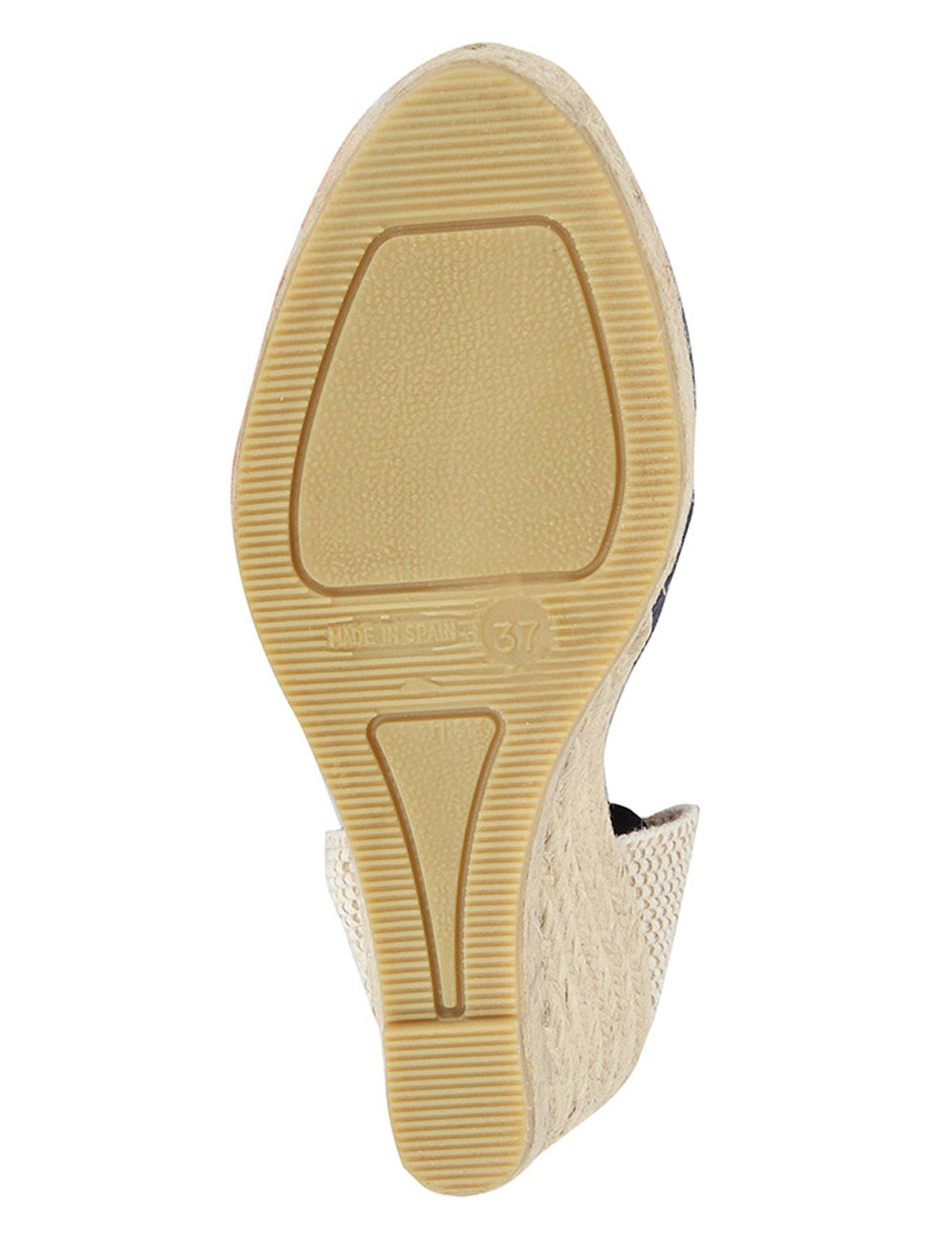 Image 5 of 6 of Jones Bootmaker Alyssa Closed Toe Wrap Around Wedge - Navy