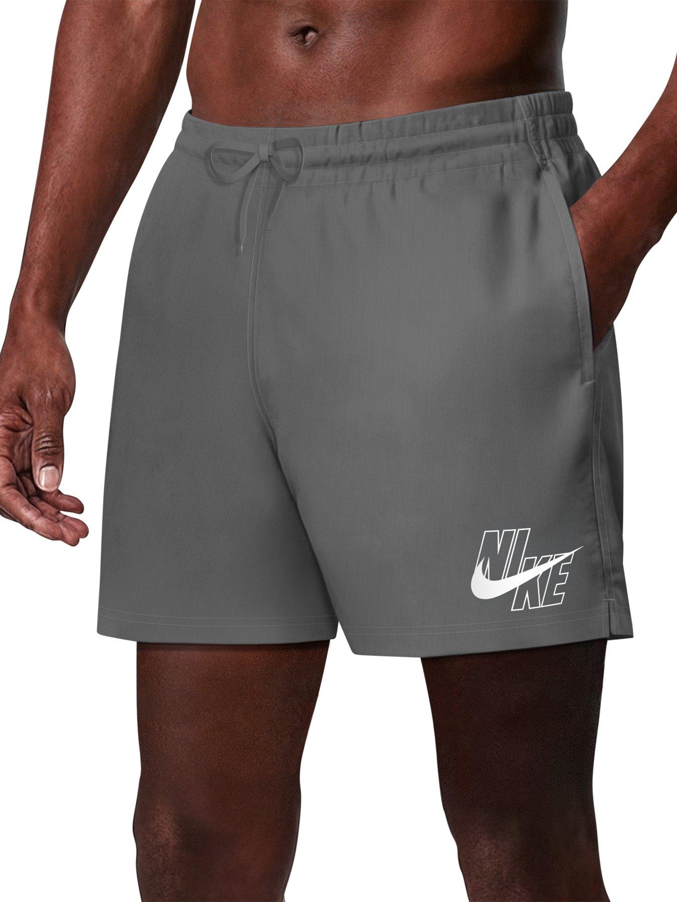 Nike Mens Swim 5 Inch Breaker Volley Short - Grey
