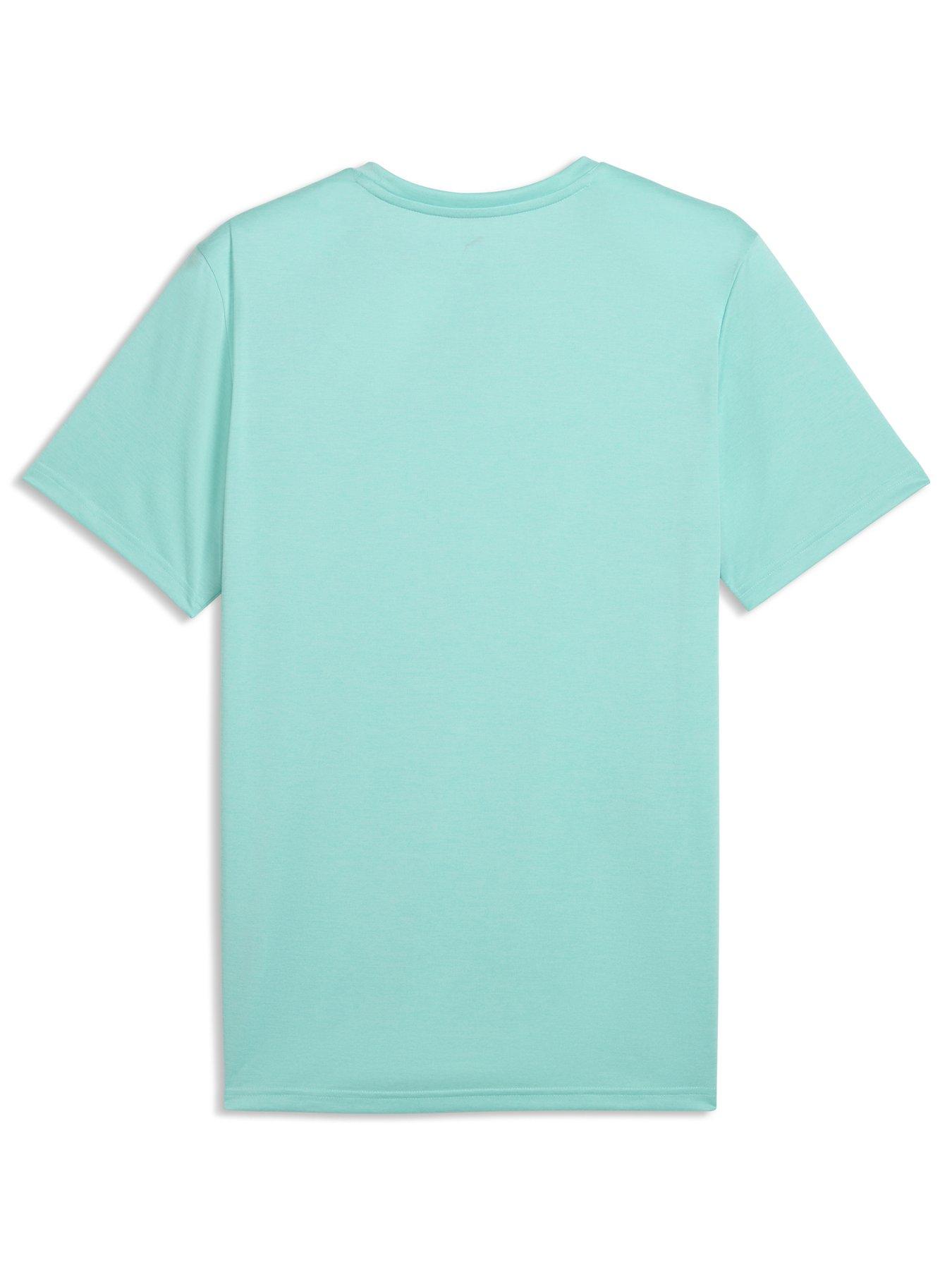 Image 2 of 2 of Puma Mens Training Tad Essentials Heather Cat T-Shirt - Green
