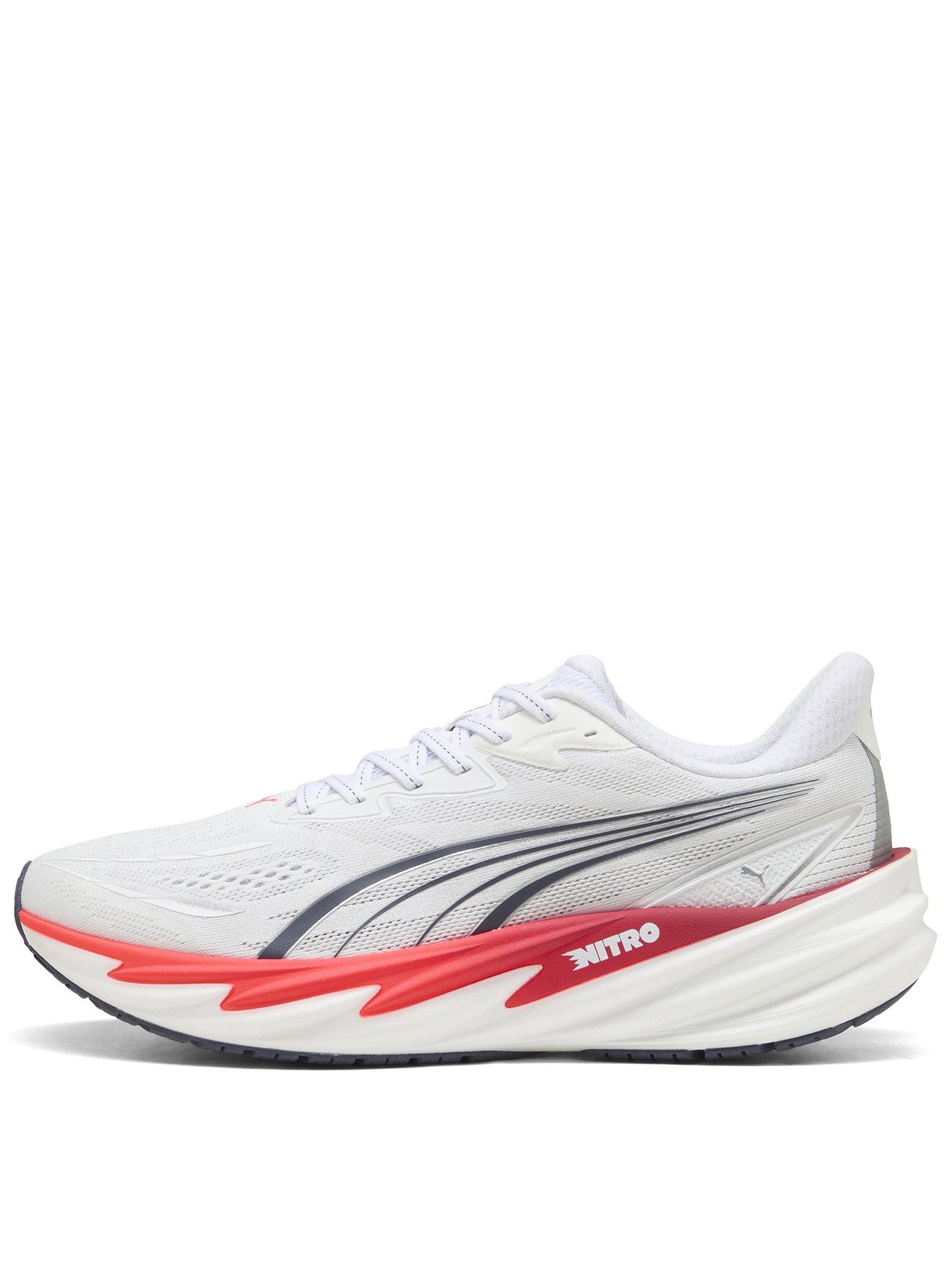 Puma Mens Velocity Nitro 5 Running Shoe - White