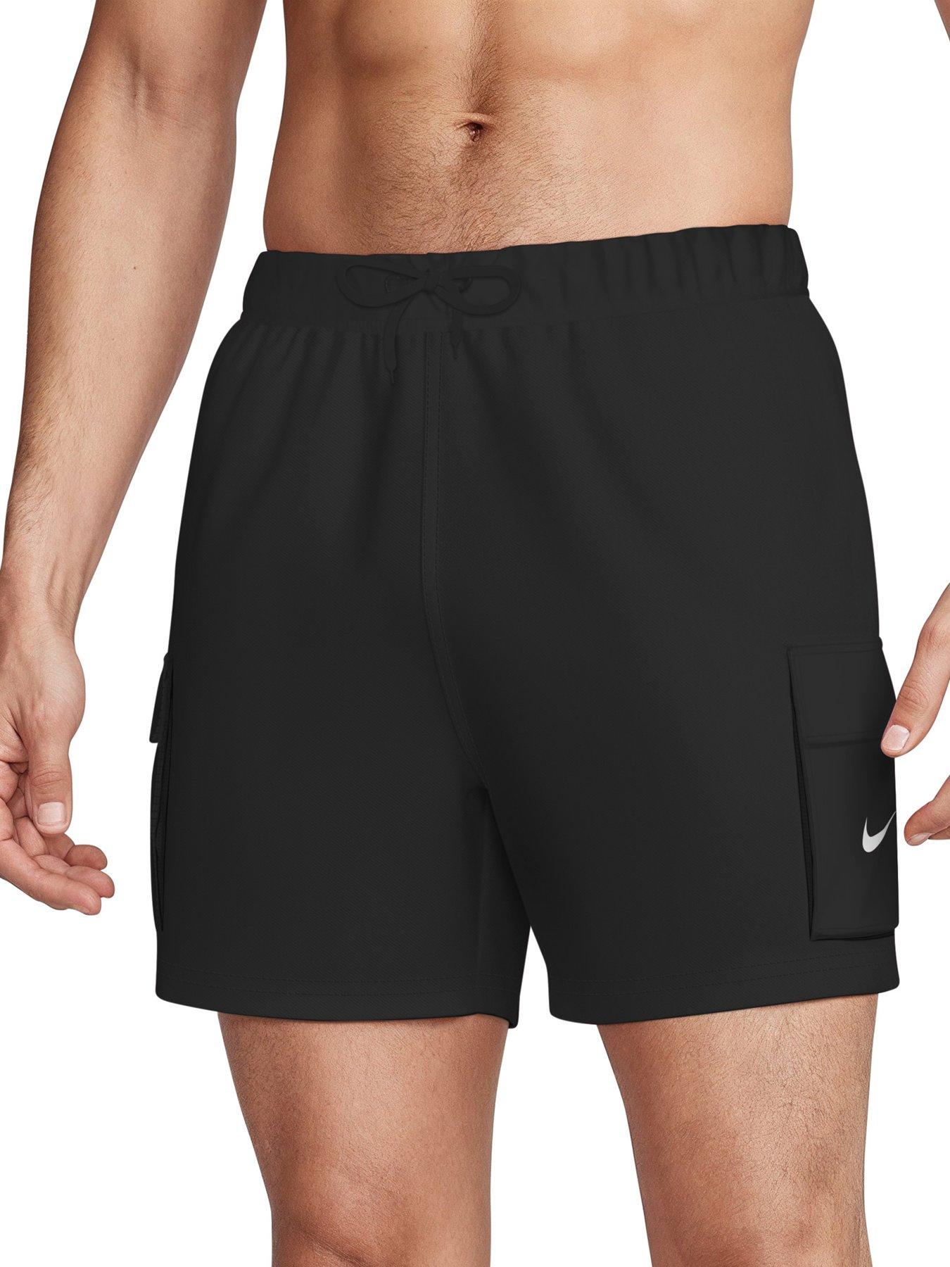 Nike Mens Swim 5 Inch Cargo Short - Black