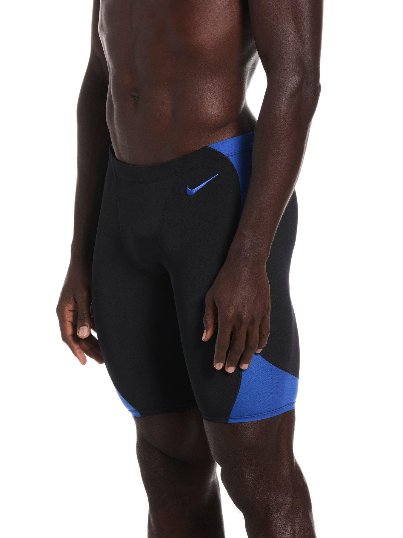 Nike Mens Swim Performance Hydrastrong Colourblock Jammer - Blue