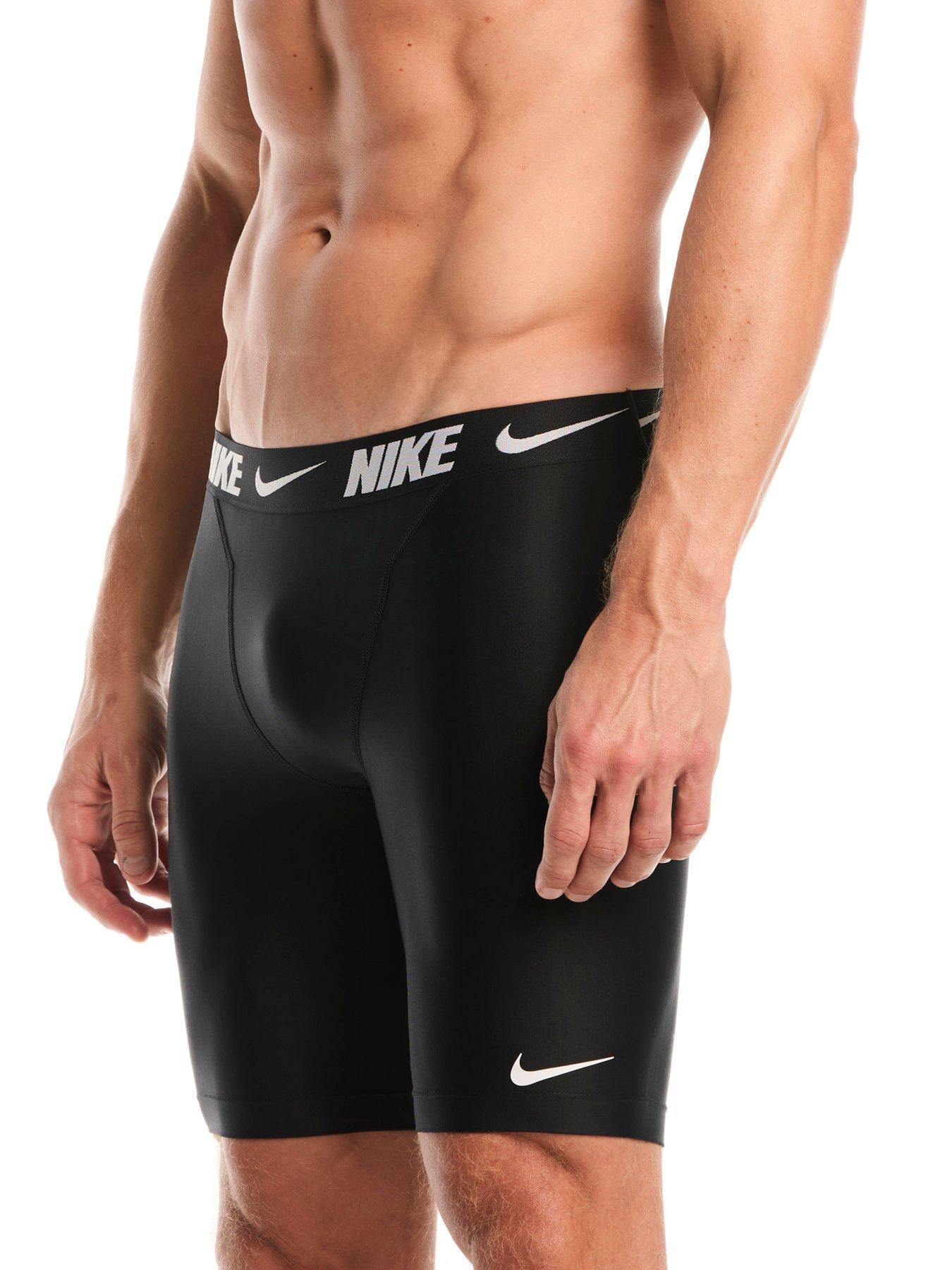 Nike Mens Swim Performance Logo Tape Jammer - Black