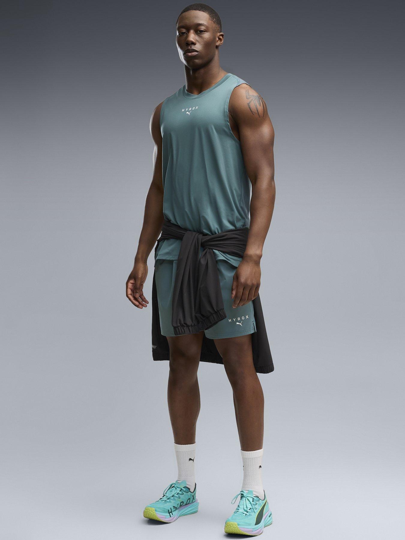 Image 3 of 5 of Puma Mens Training X Hyrox Cloudspun Tank - Green